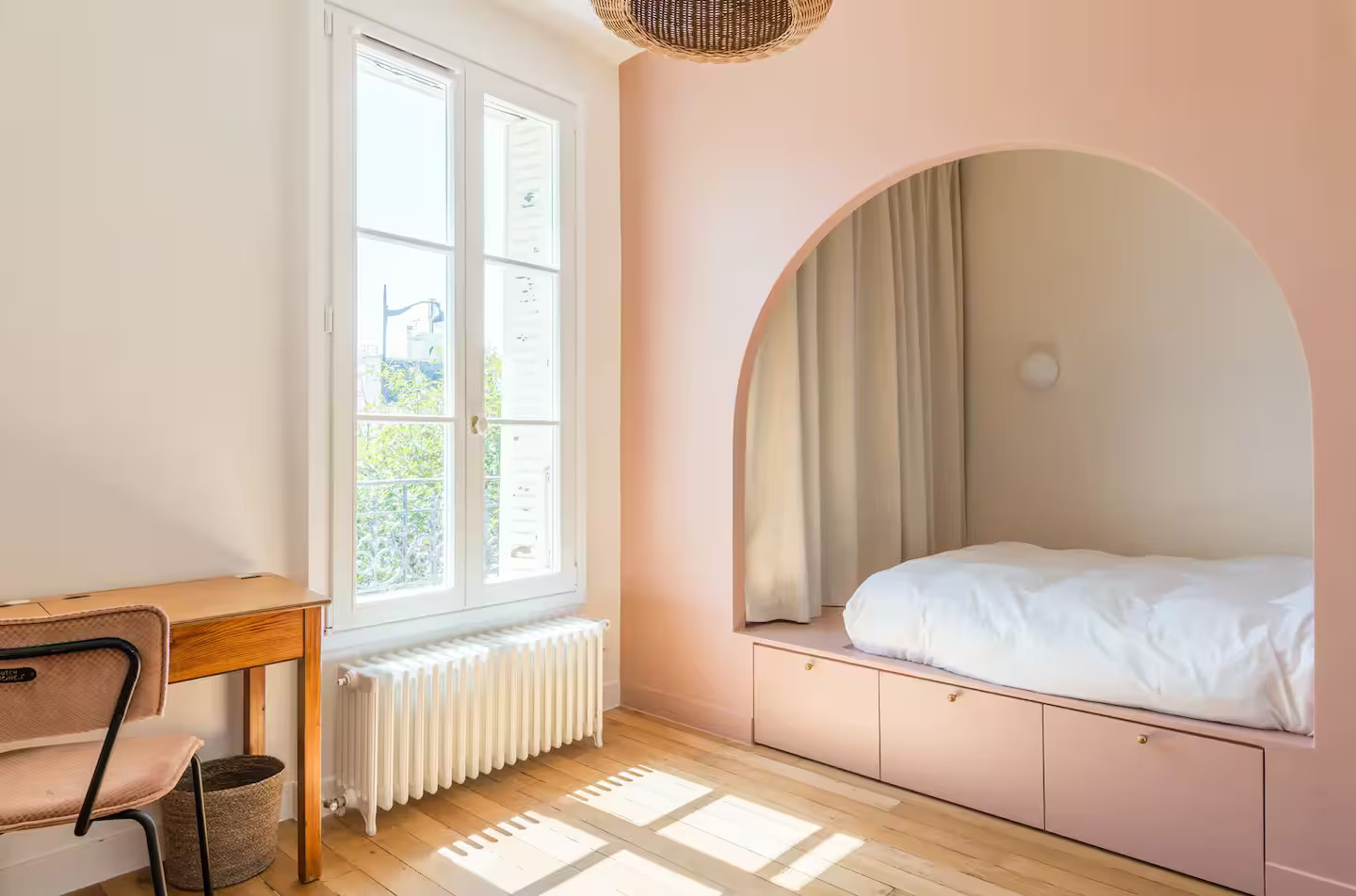 chambre décoration contemporaine maison de ville Paris
