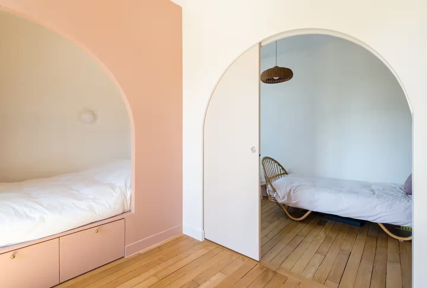 chambre décoration contemporaine maison de ville Paris