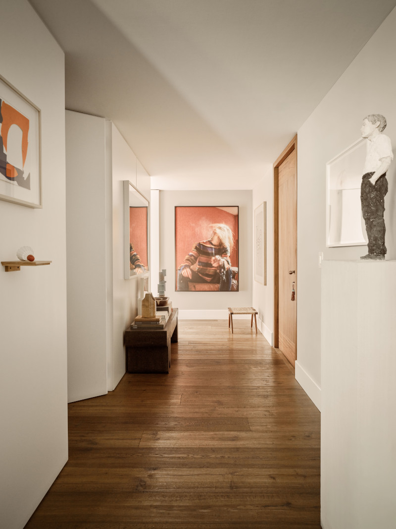 entrée décoration contemporaine appartement 223m2 Mexico City