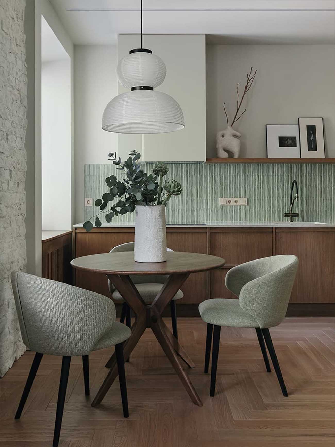 salle à manger et cuisine ouverte appartement 53m2 décoration contemporaine salle à manger et cuisine ouverte appartement 53m2 décoration contemporaine