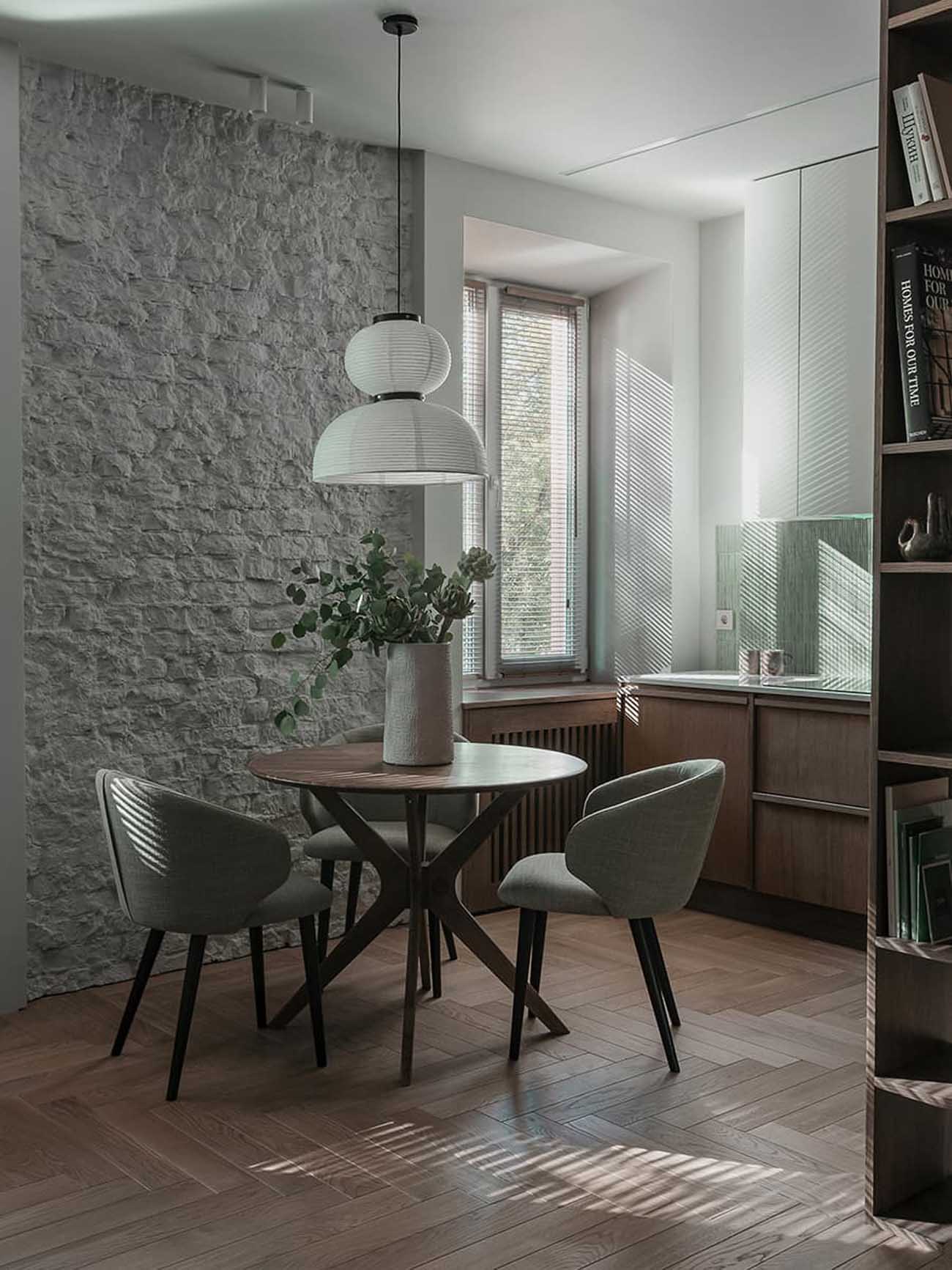 salle à manger et cuisine ouverte appartement 53m2 décoration contemporaine salle à manger et cuisine ouverte appartement 53m2 décoration contemporaine