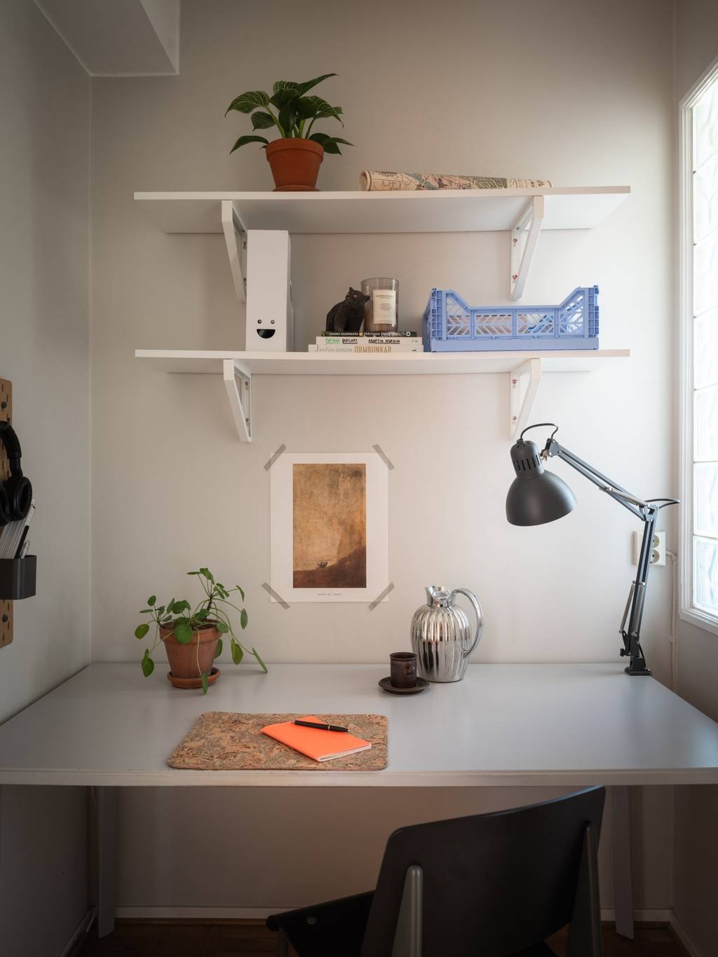 espace bureau dans chambre