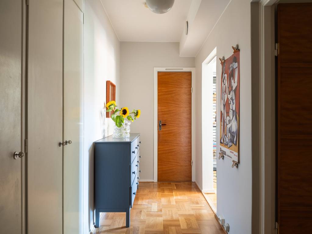 entrée appartement 44m2 décoration mid-century modern