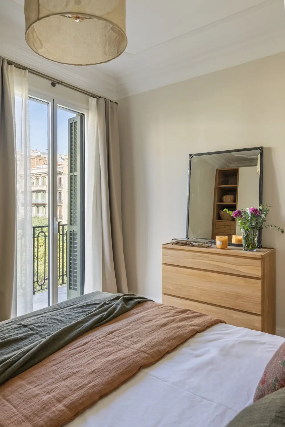 chambre décoration rustique chic et contemporaine