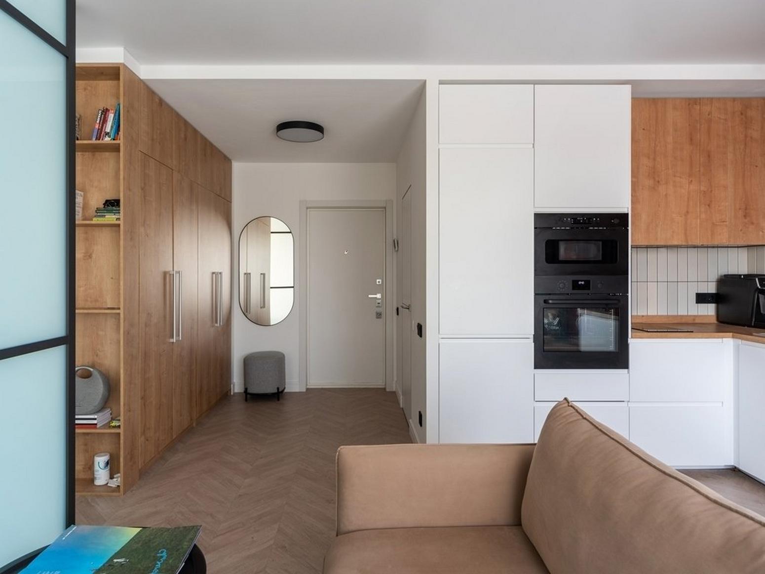 salon avec chambre verrière appartement moderne 32m2 salon avec chambre verrière appartement moderne 32m2