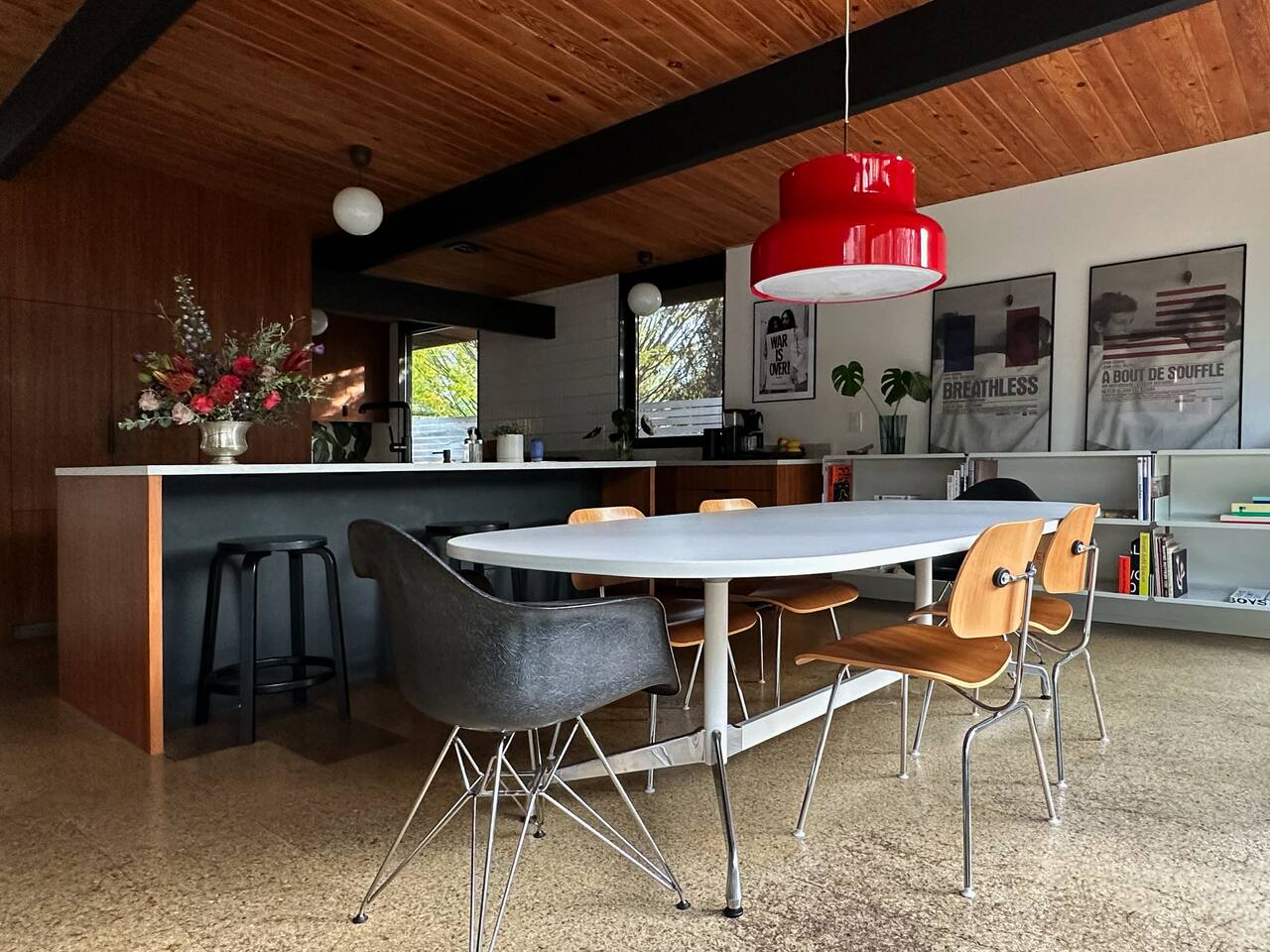 cuisine et salle à manger maison Oregon décoration mid-century Robert Rummer cuisine et salle à manger maison Oregon décoration mid-century Robert Rummer