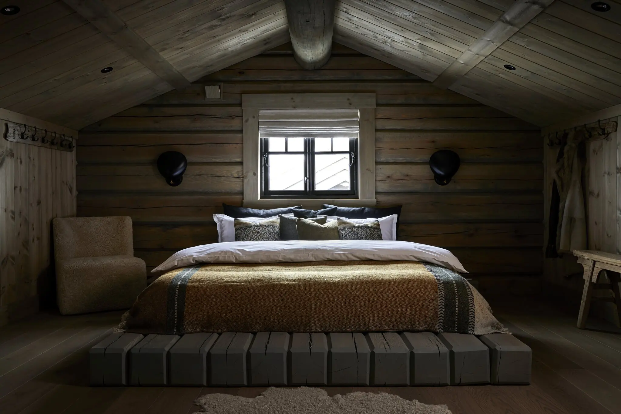 chambre mansardée décoration contemporaine chalet chambre mansardée décoration contemporaine chalet