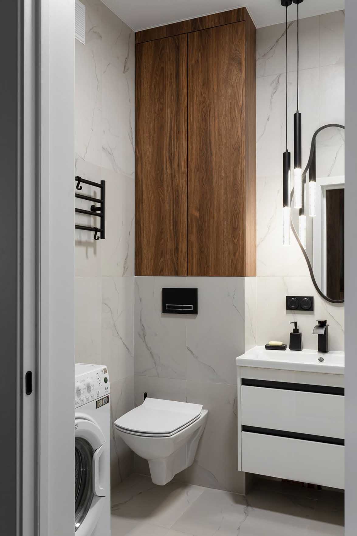 salle de bain décoration contemporaine studio de 31m2 optimisé salle de bain décoration contemporaine studio de 31m2 optimisé