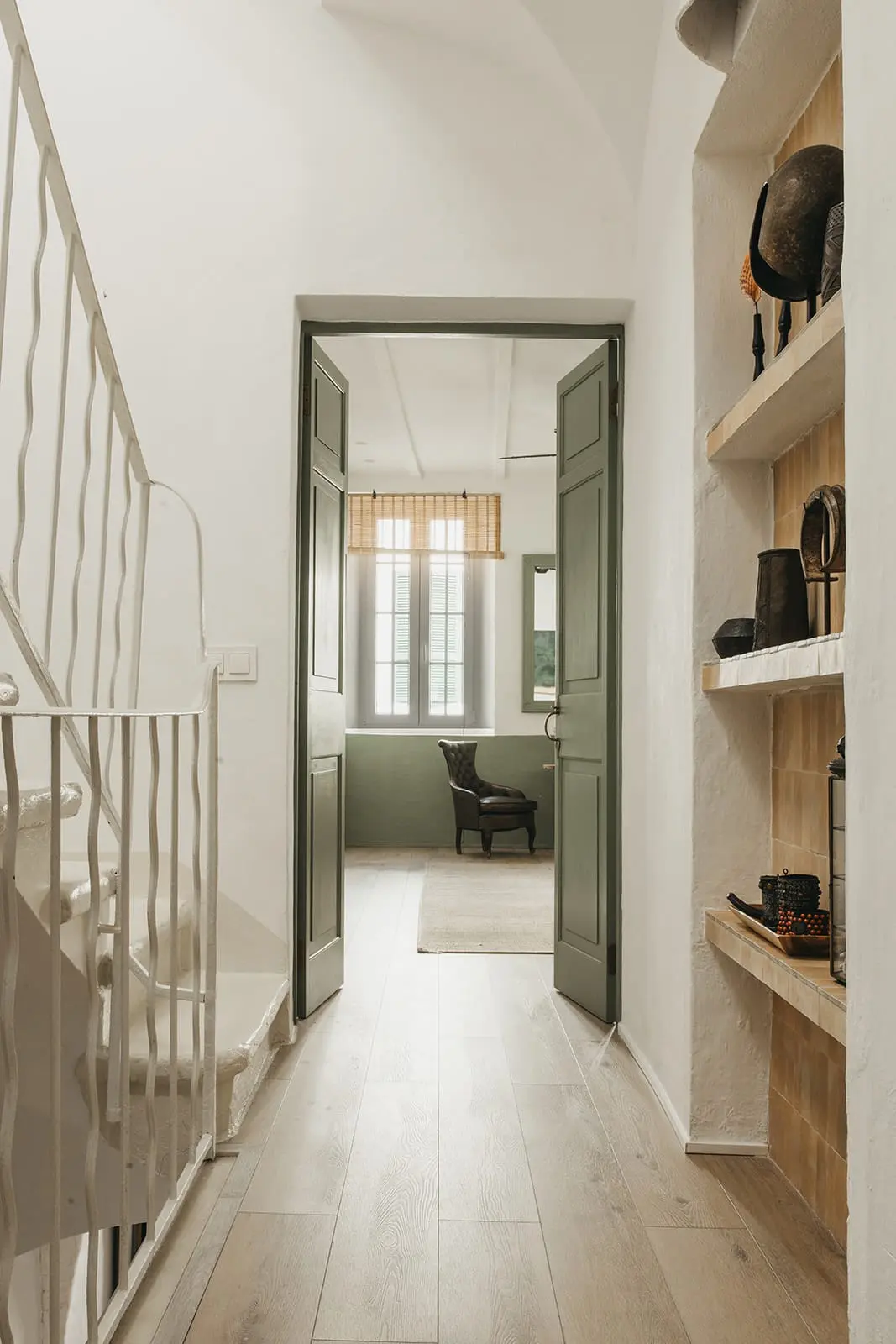 palier avec escalier maison Minorque palier avec escalier maison Minorque