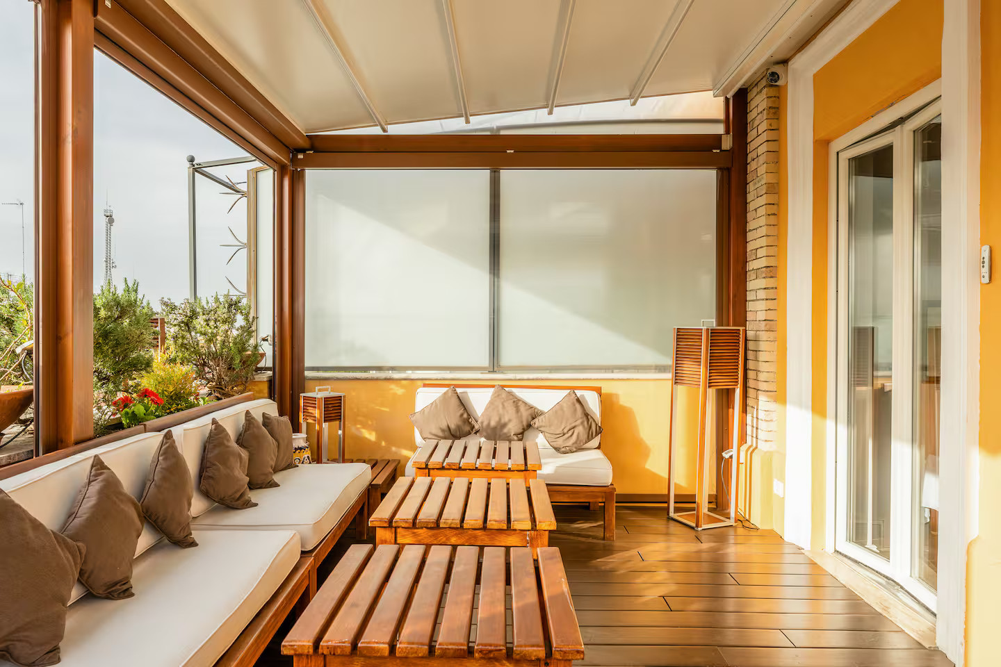terrasse couverte appartement Rome