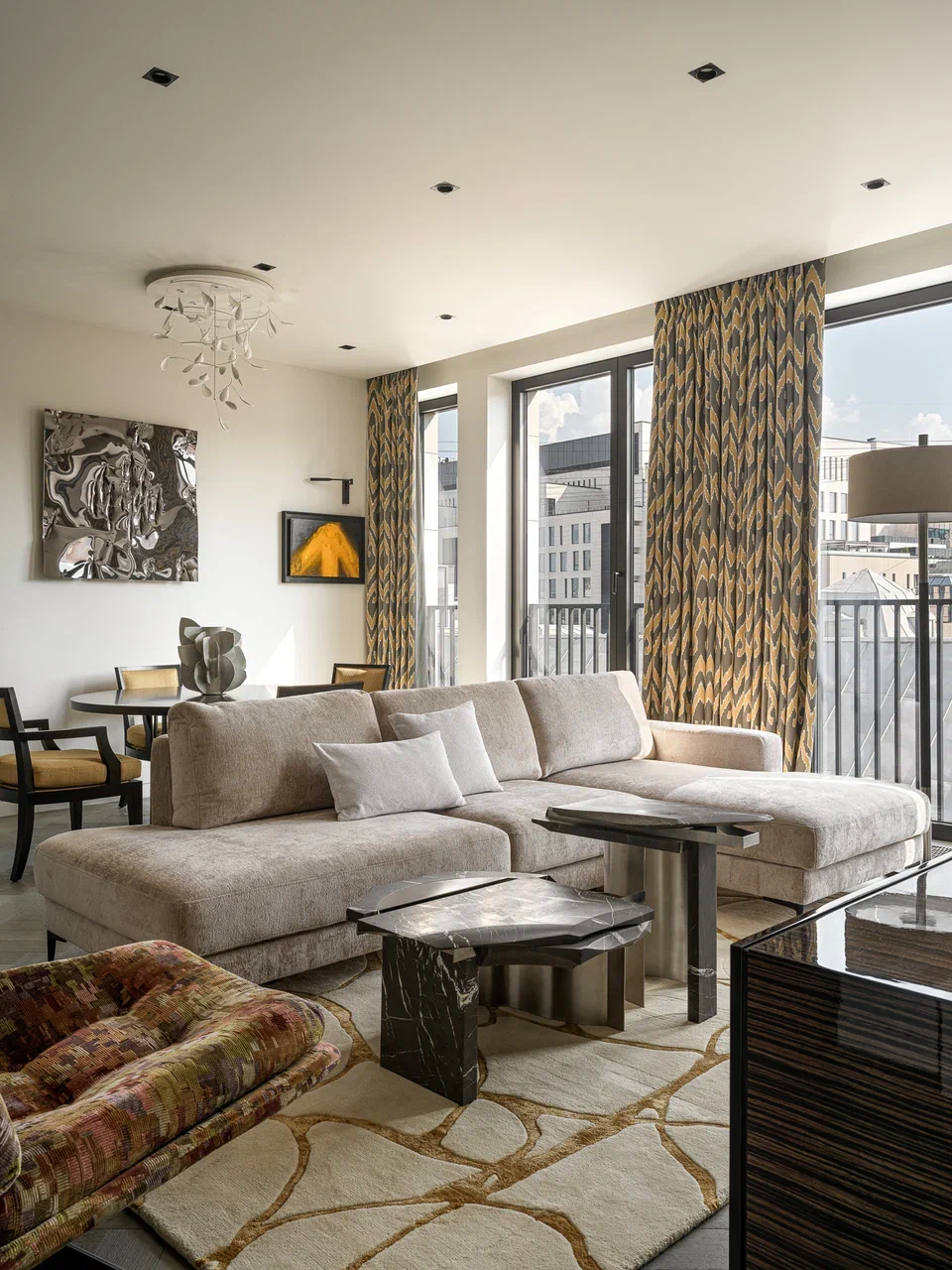 salon appartement 75m2 décoration contemporaine et Art Déco salon appartement 75m2 décoration contemporaine et Art Déco