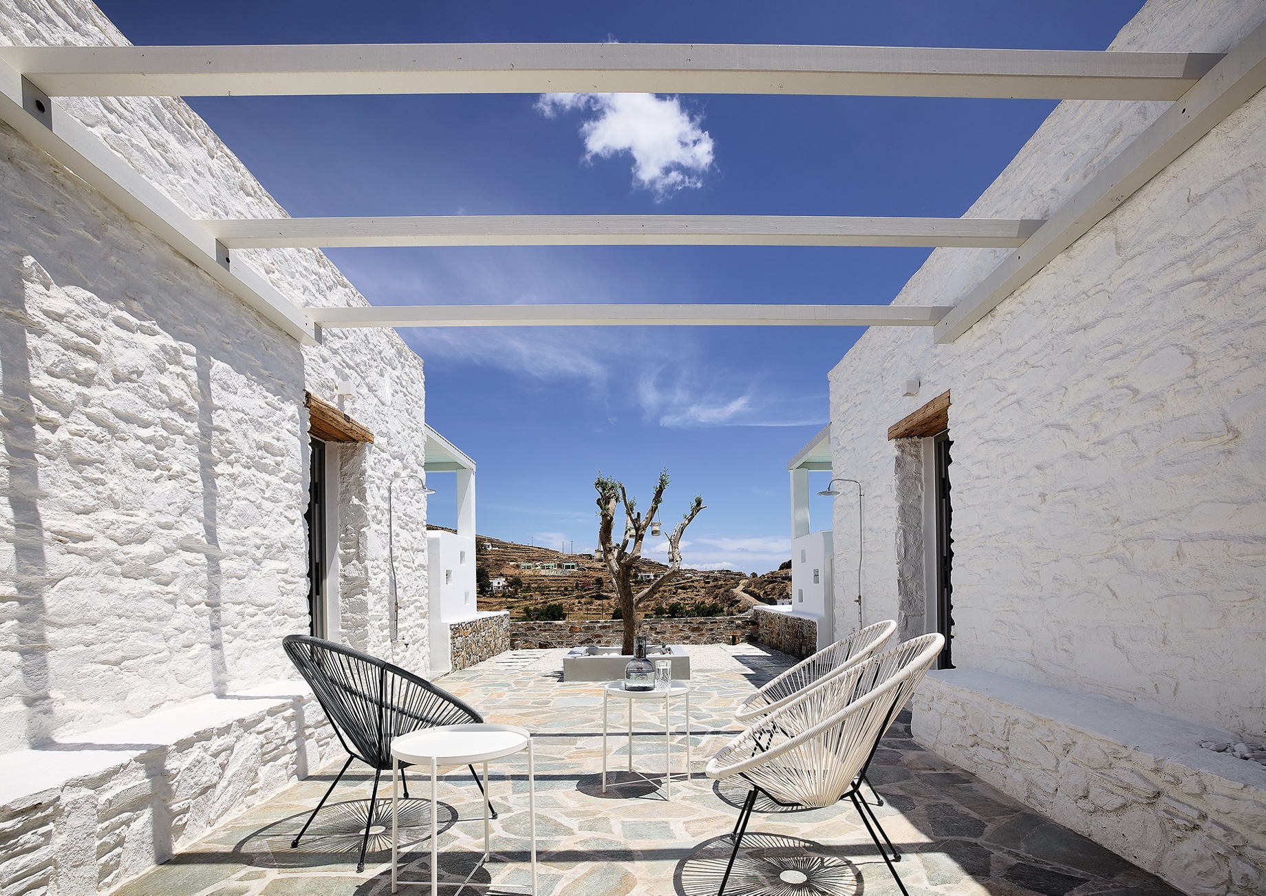terrasse mini maison grecque de 40m2 avec piscine et vue mer terrasse mini maison grecque de 40m2 avec piscine et vue mer