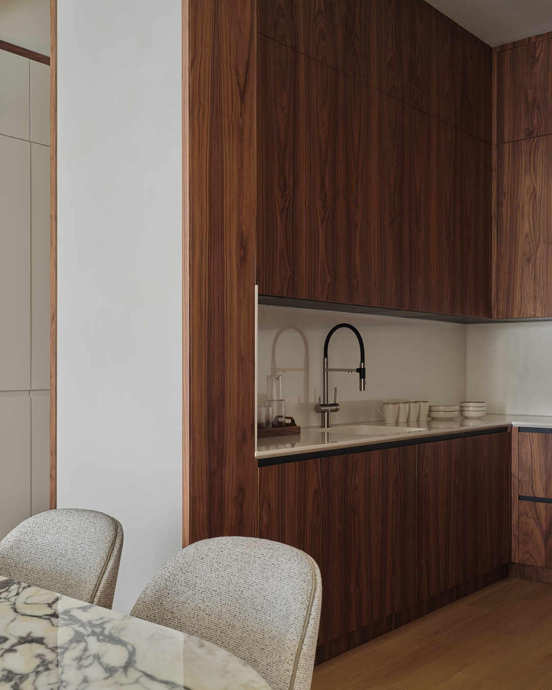 cuisine noyer décoration contemporaine