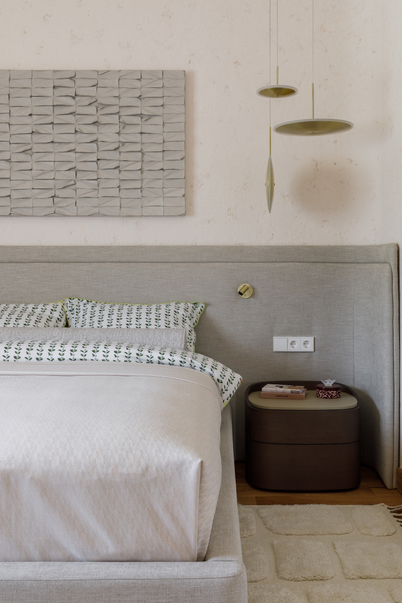 chambre grise contemporaine