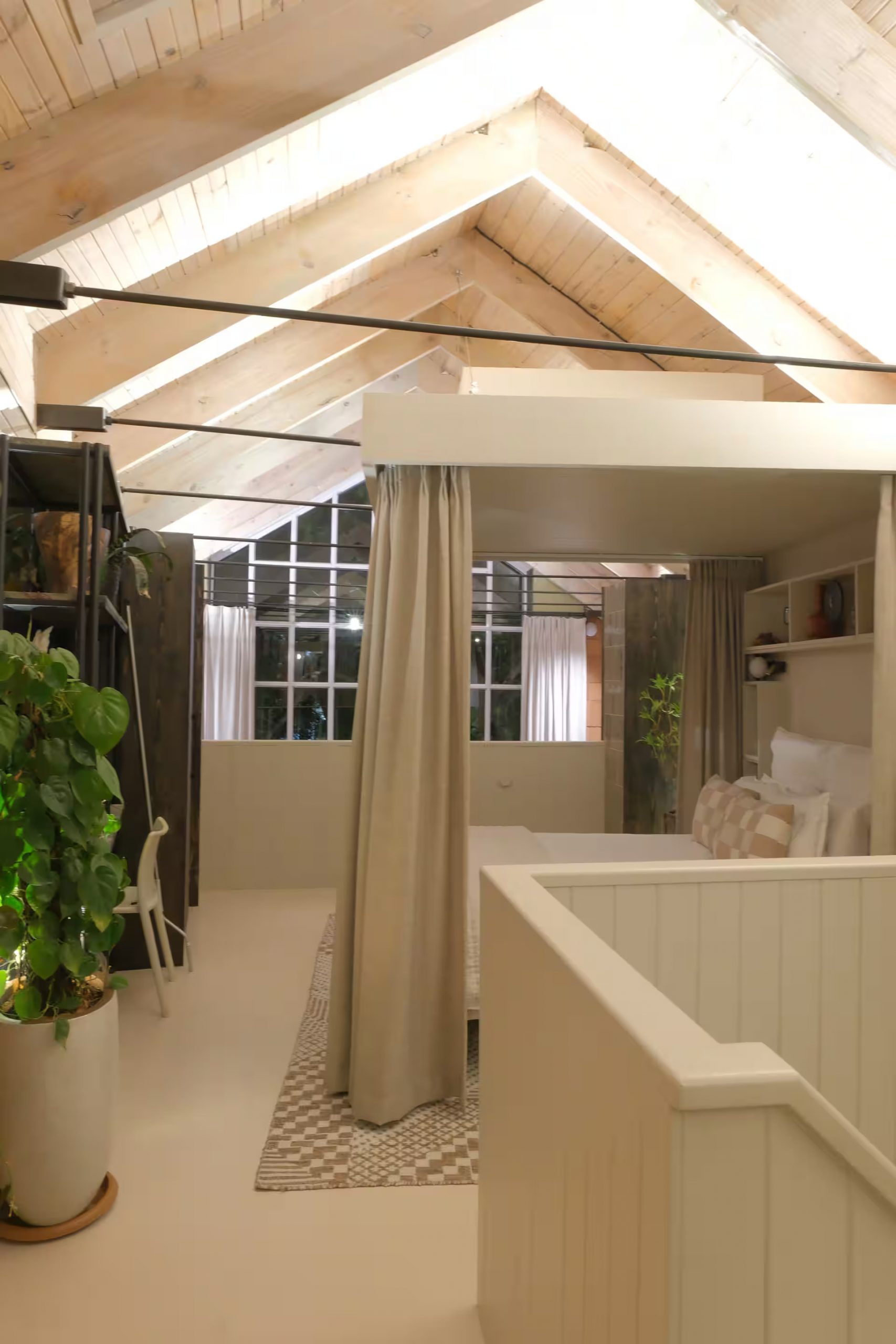 bedroom with canopy bed