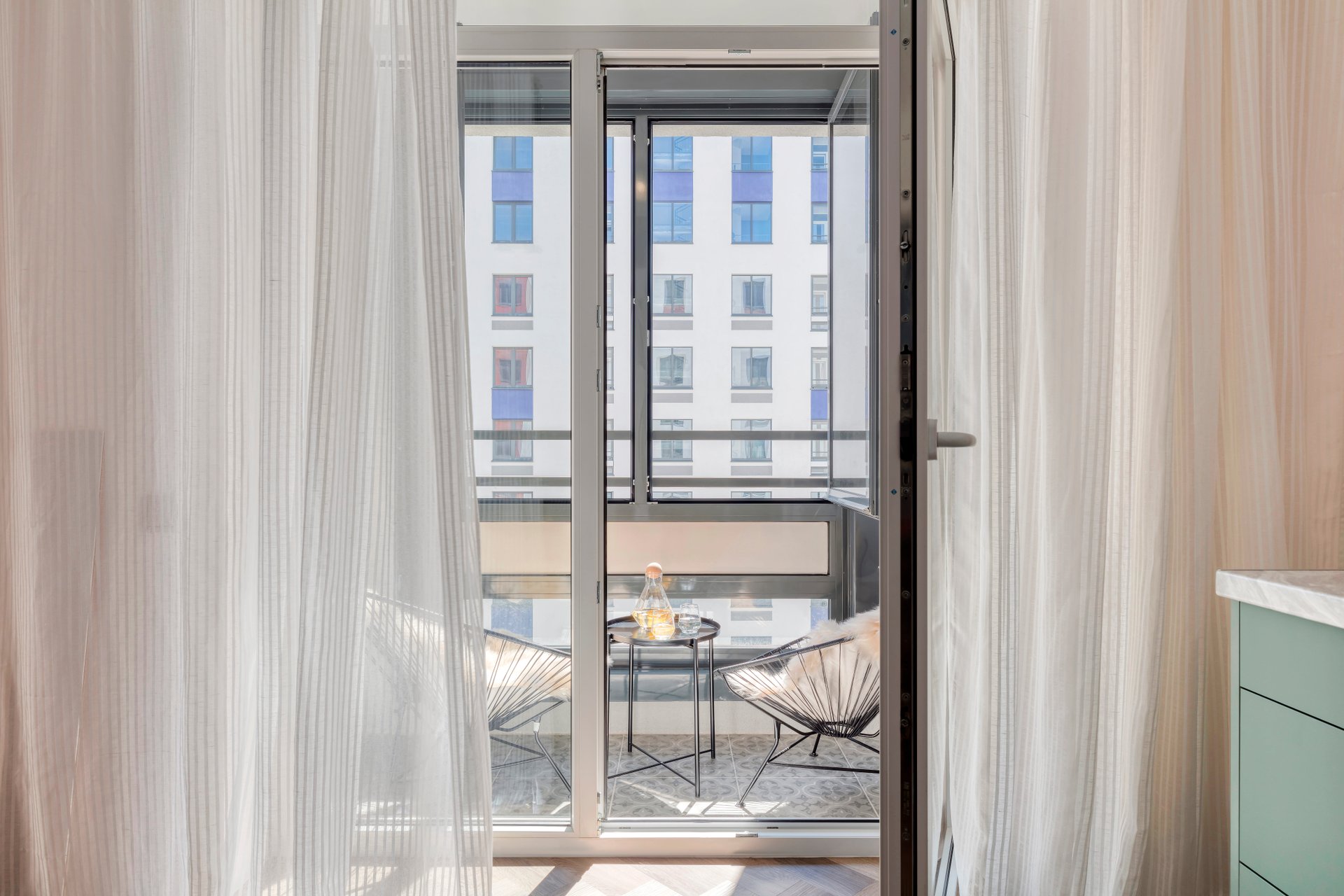 loggia fermée deux-pièces 35m2