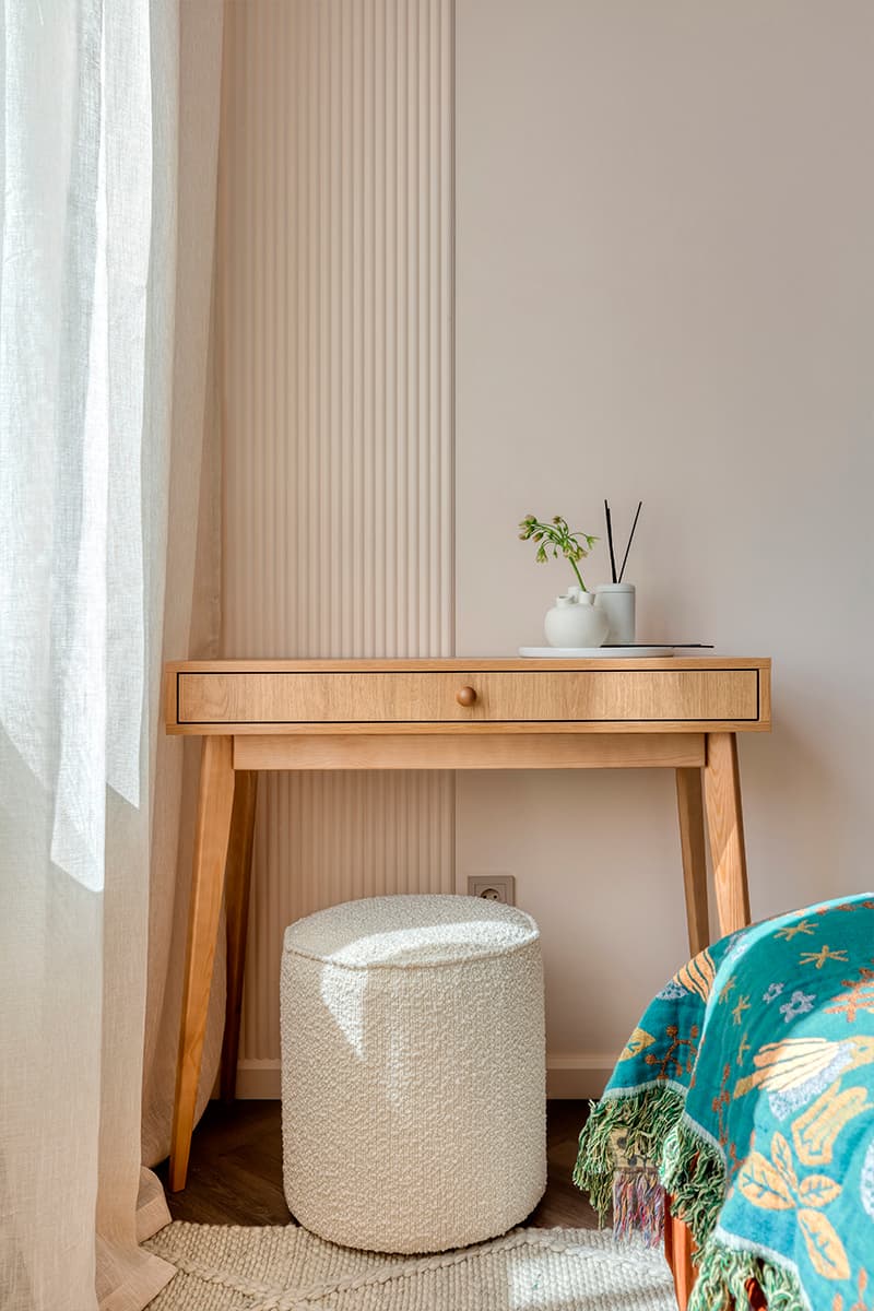 espace bureau dans chambre