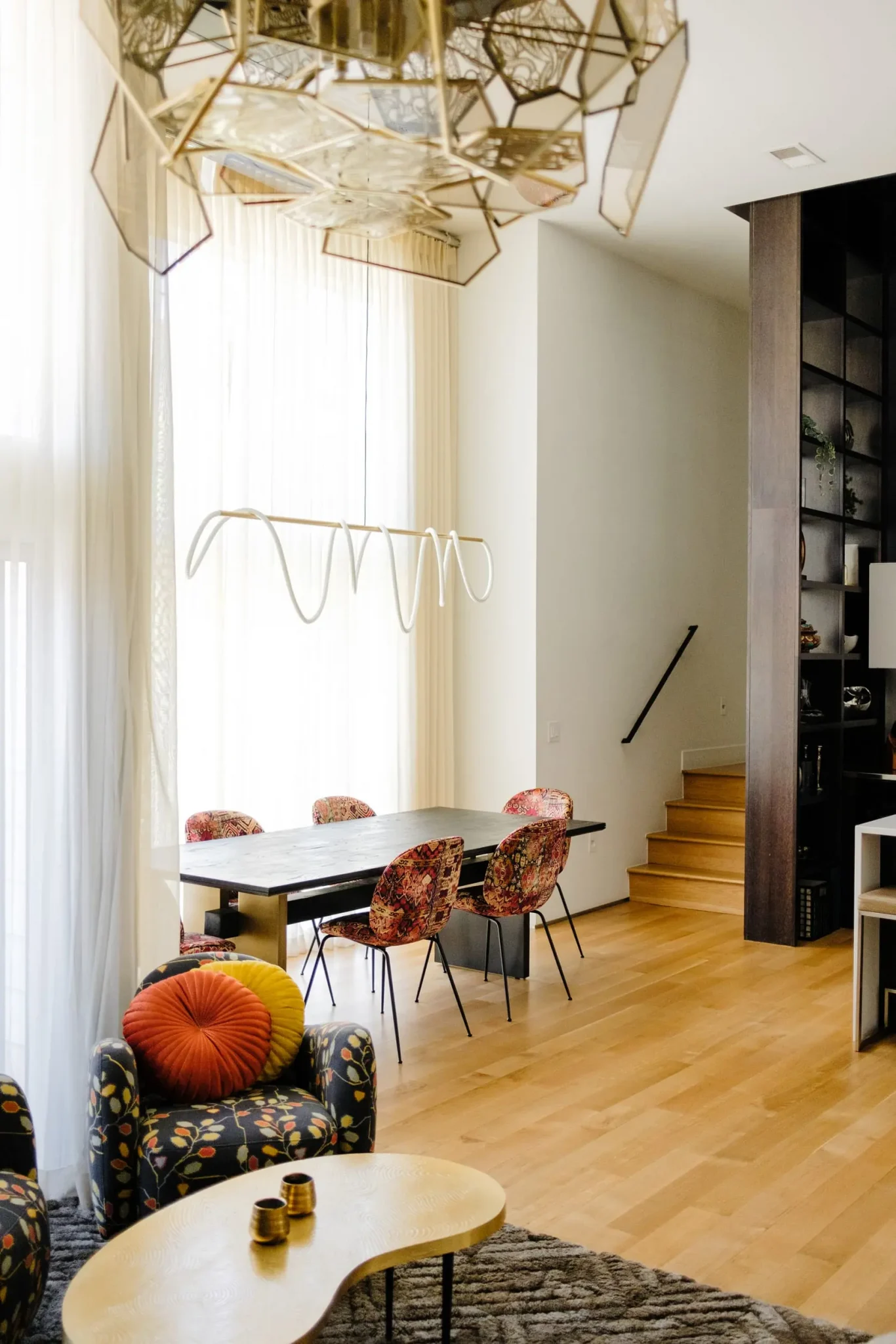 salon et salle à manger maison de ville décoration design