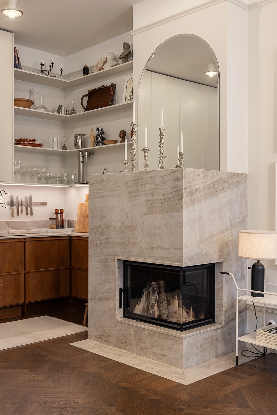 cuisine bois contemporaine avec cheminée maison de ville décoration scandinave cuisine bois contemporaine avec cheminée maison de ville décoration scandinave