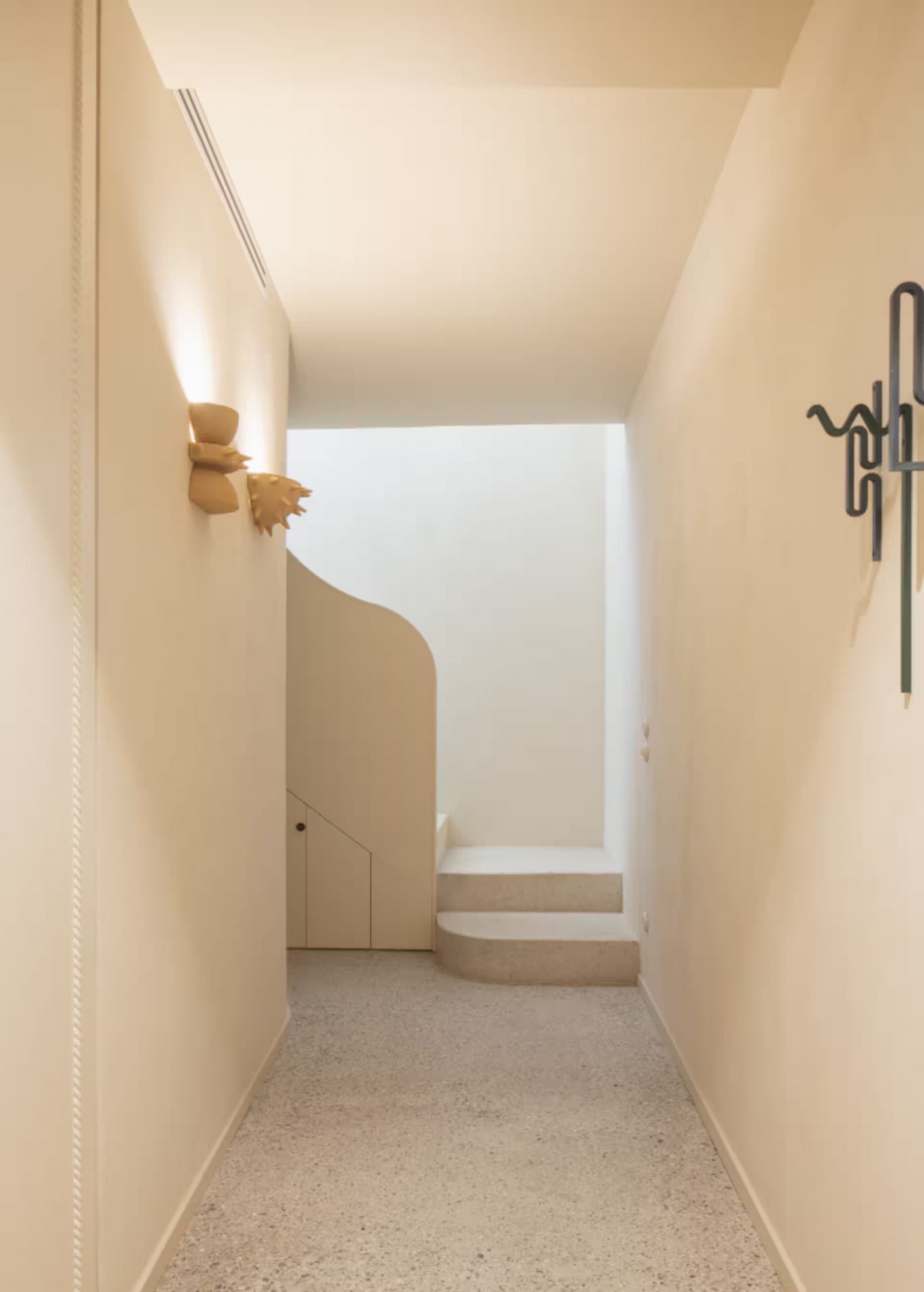 entrance with staircase retro style