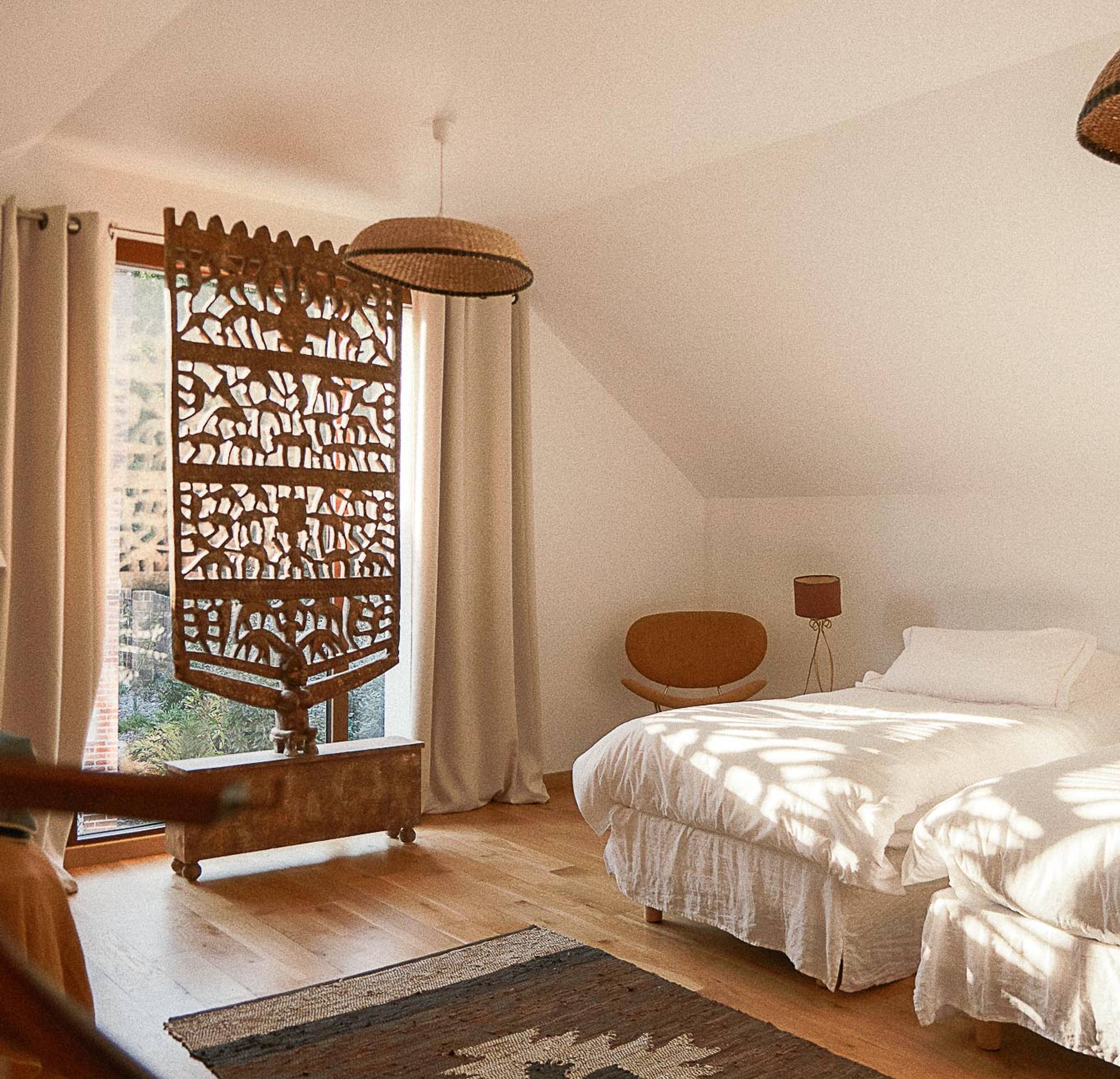 chambre maison rénovée Sologne Hameau de Sol