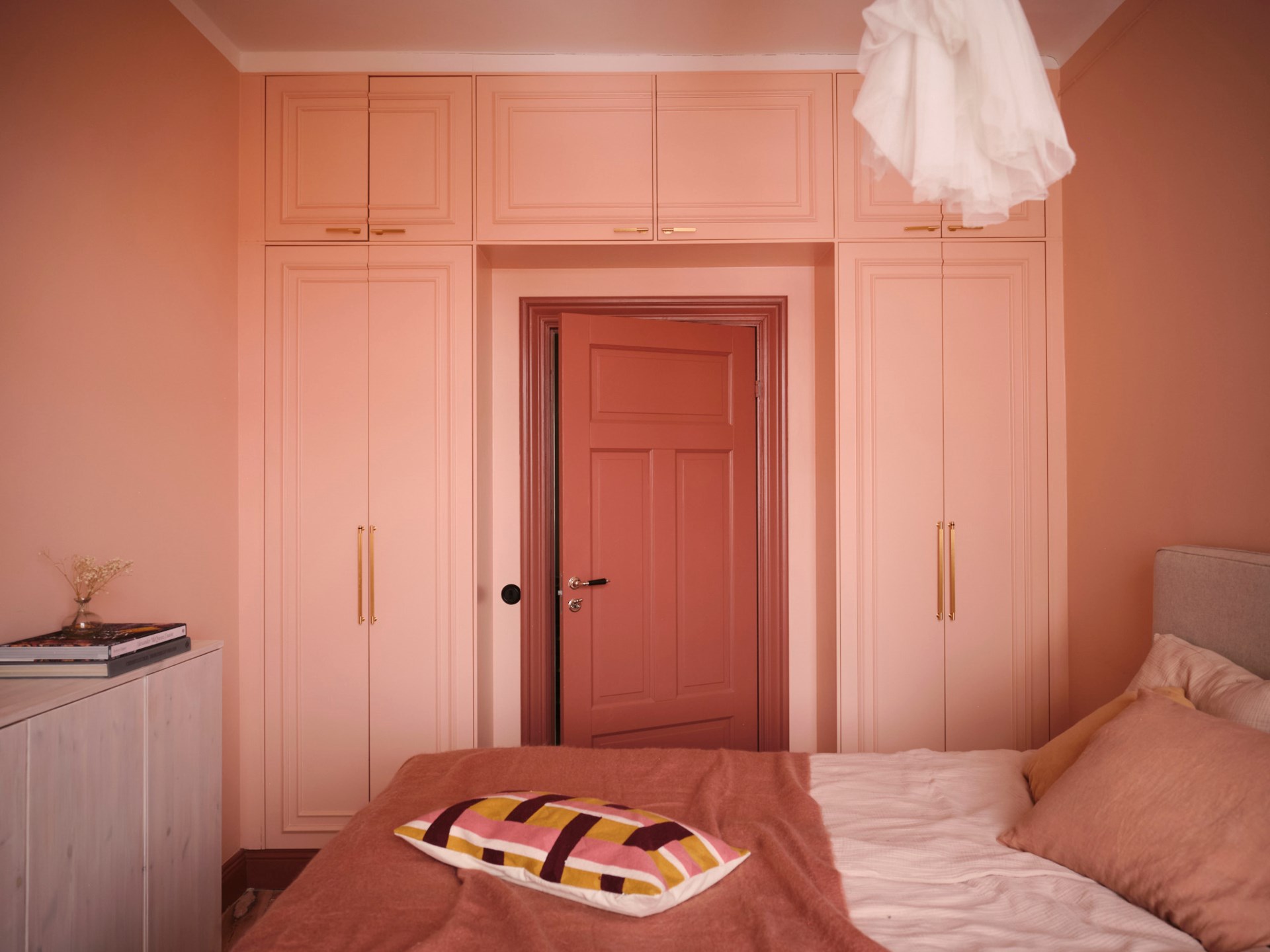 chambre rose décoration scandinave en tons doux