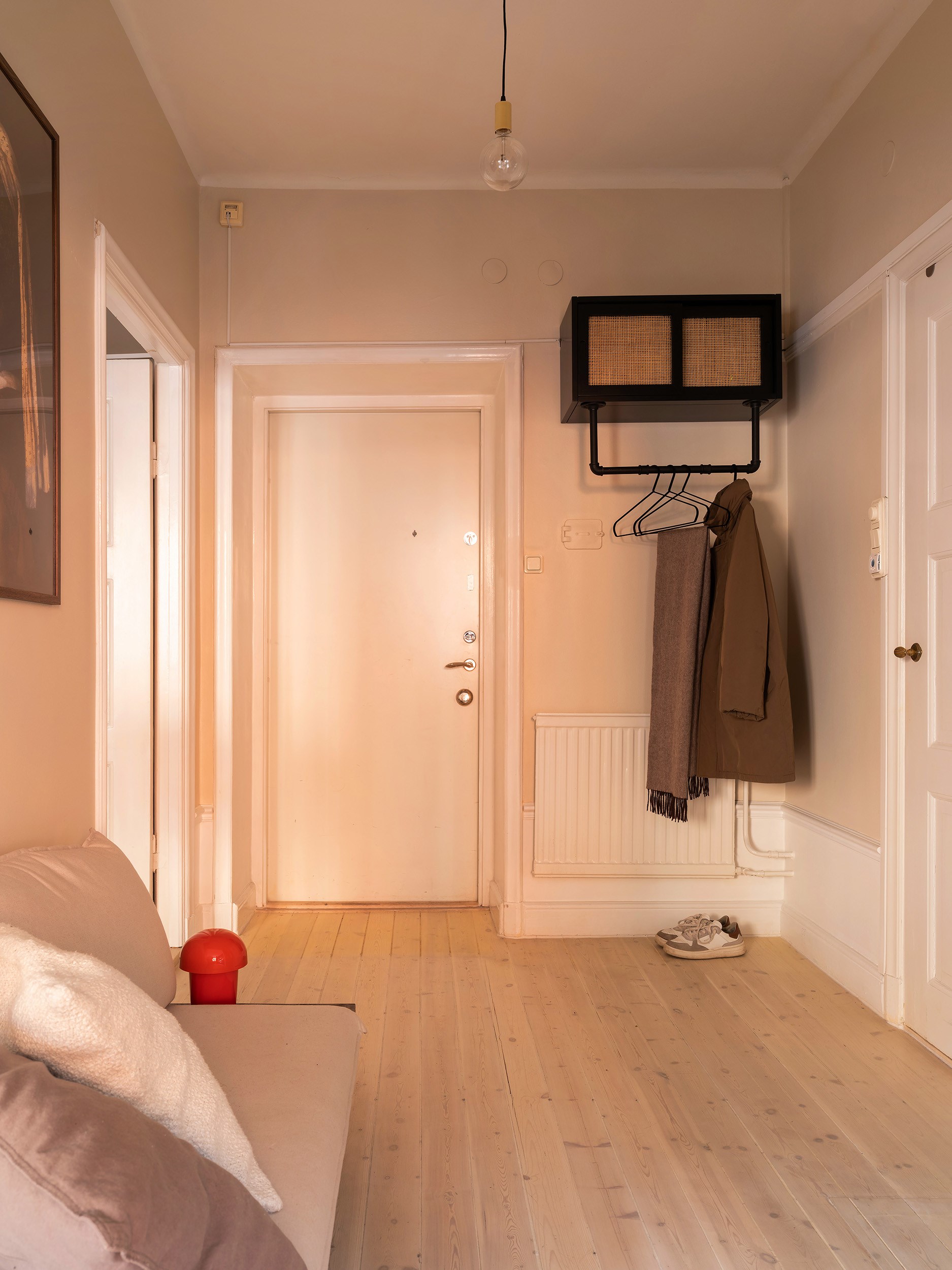 entrée décoration scandinave beige deux-pièces 51m2 entrée décoration scandinave beige deux-pièces 51m2