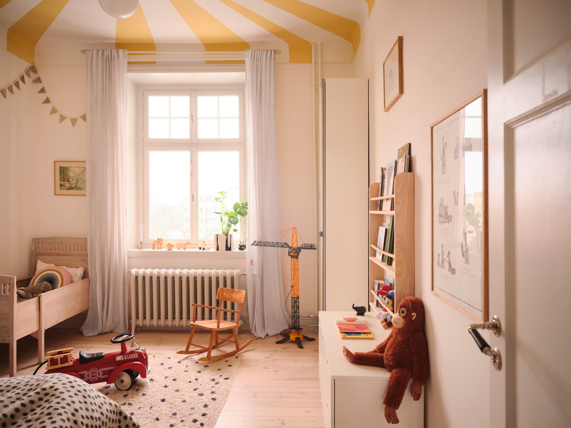 chambre enfant décoration scandinave en tons doux