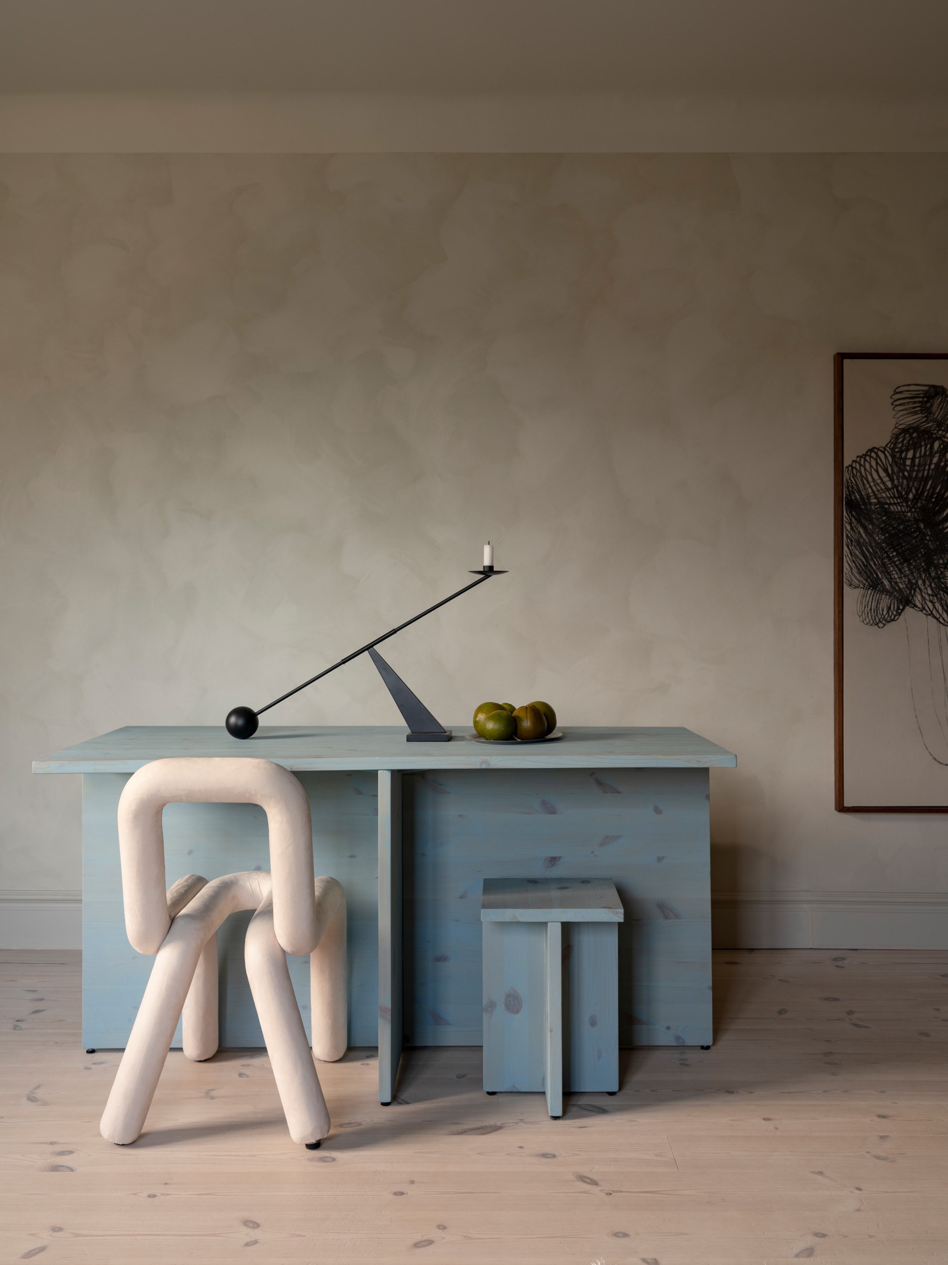 salle à manger design appartement deux-pièces de 46m2 décoration scandinave