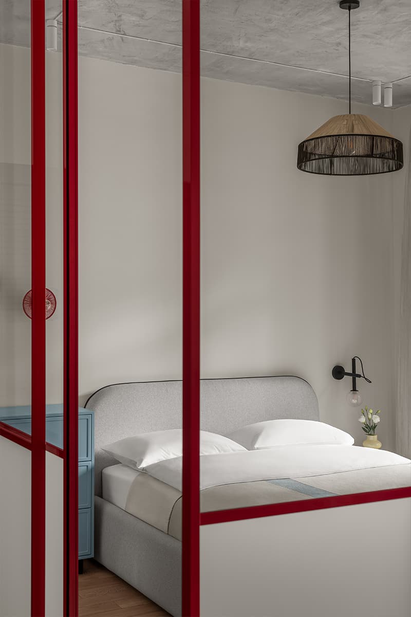 chambre deux-pièces 46m2 décoration contemporaine colorée chambre deux-pièces 46m2 décoration contemporaine colorée