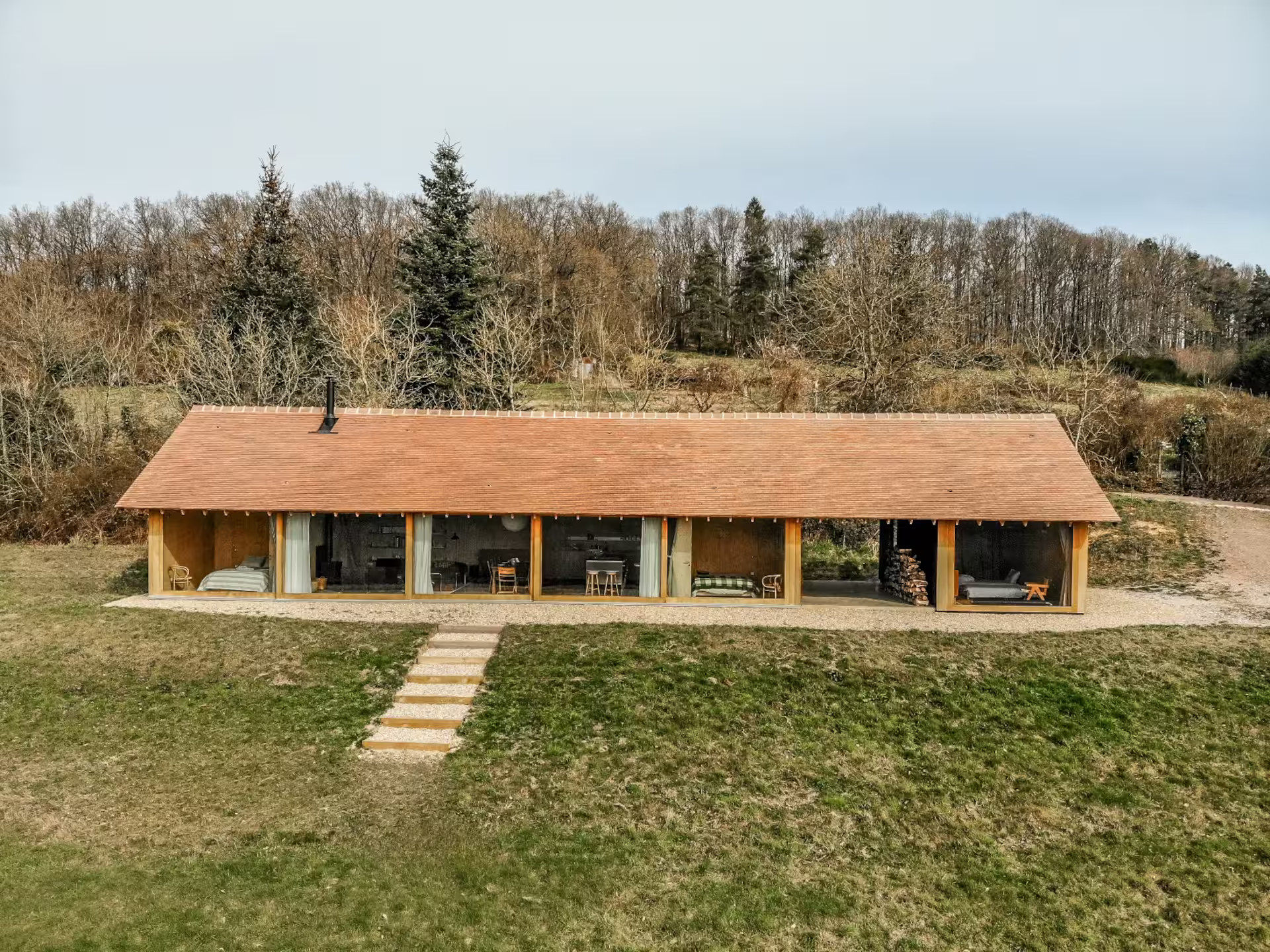 architect wooden house in the Perche France architect wooden house in the Perche France