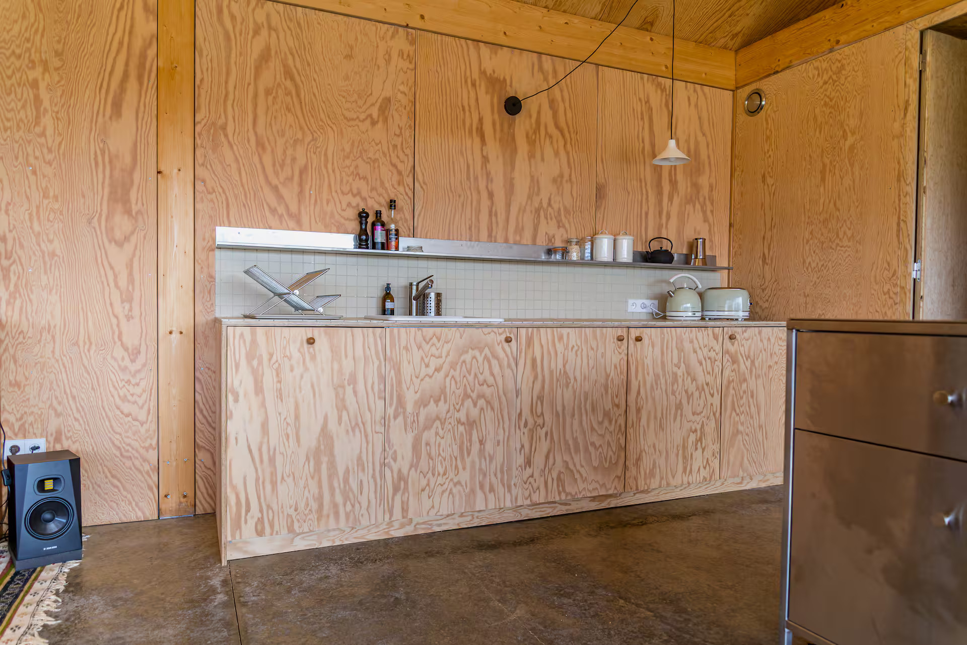 wood and inox kitchen architect wooden house in the Perche France wood and inox kitchen architect wooden house in the Perche France