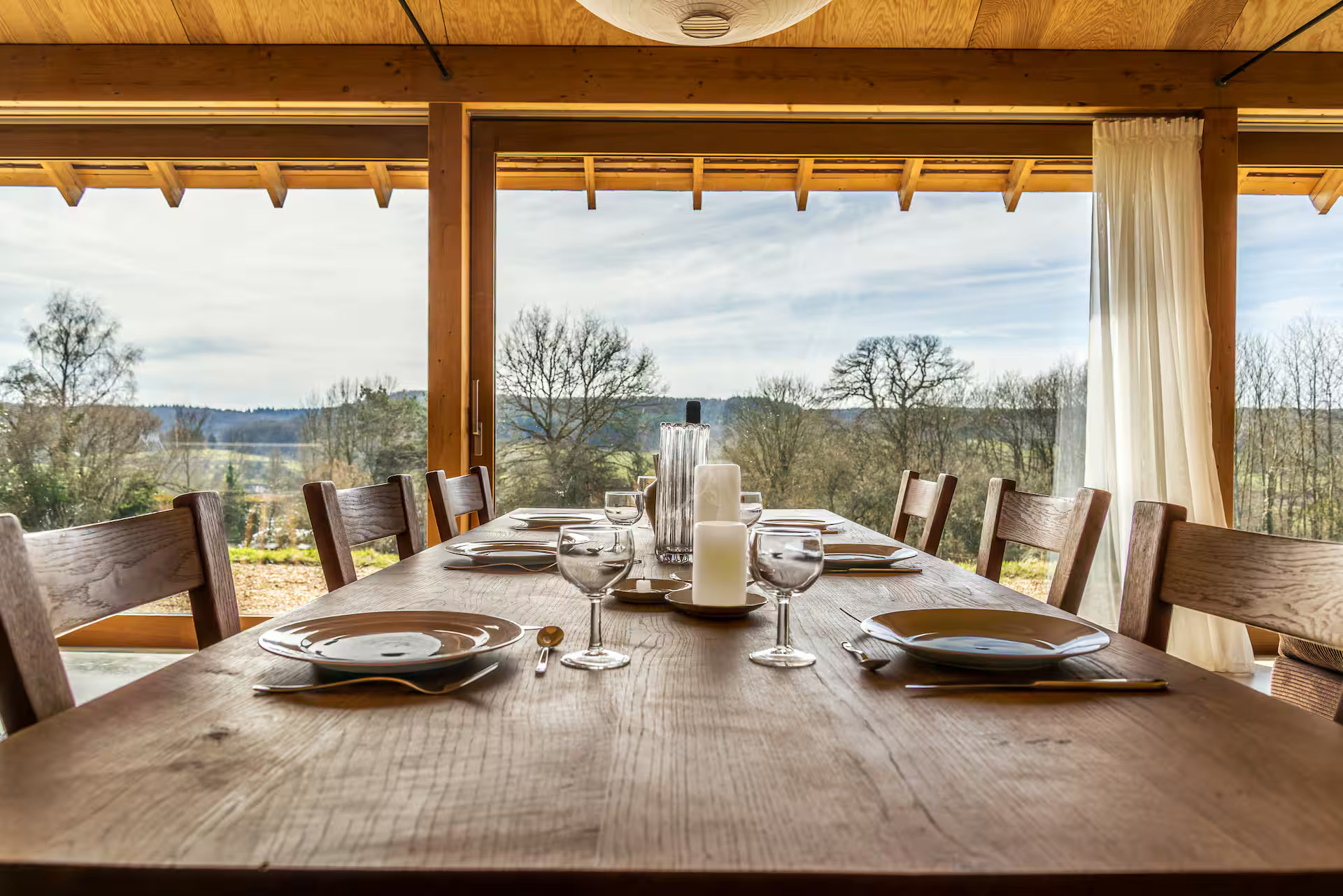 dining room architect wooden house in the Perche France dining room architect wooden house in the Perche France