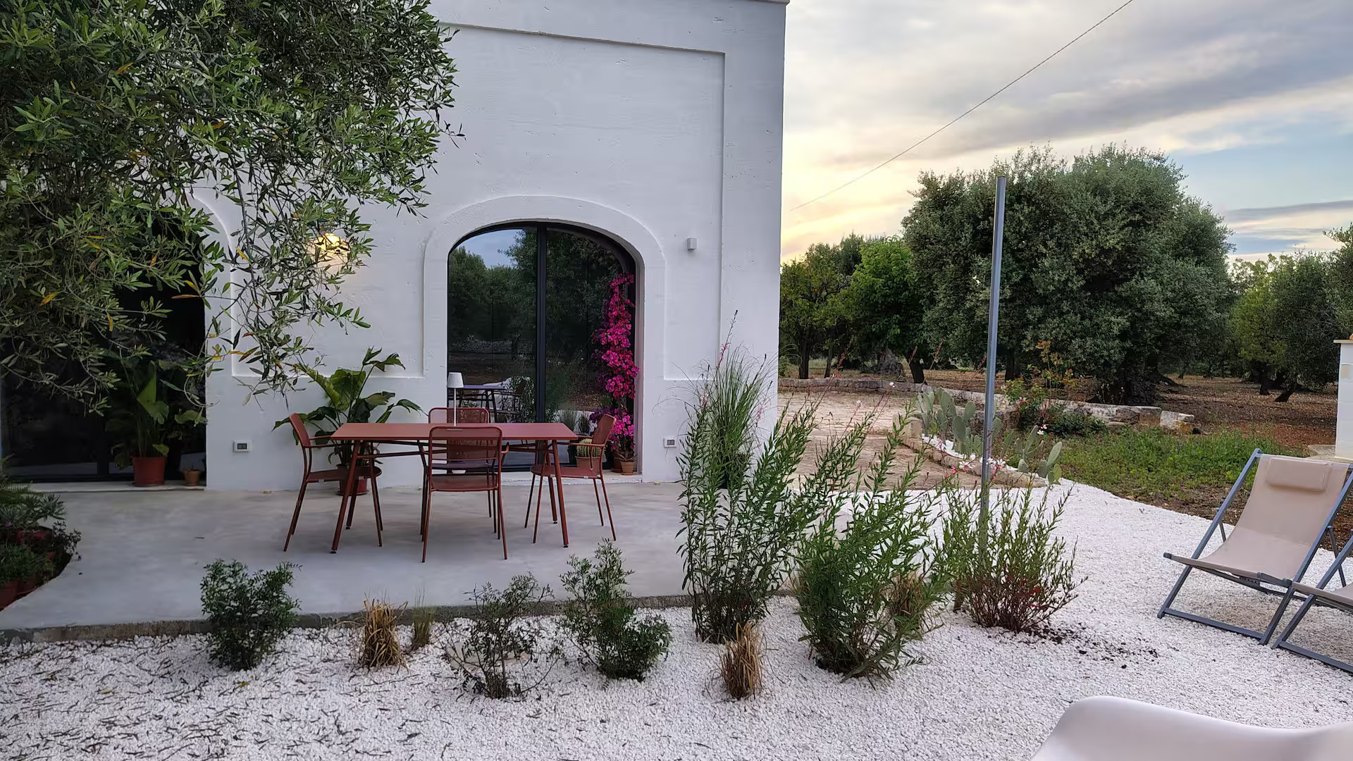 terrasse et jardin sec maison Pouilles Casa Lama Monopoli