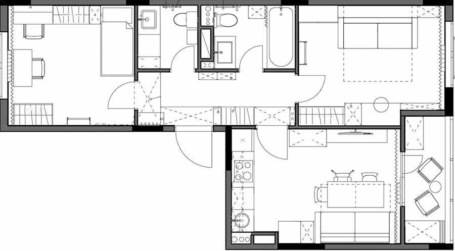 plan 3 pièces 54m2 plan 3 pièces 54m2