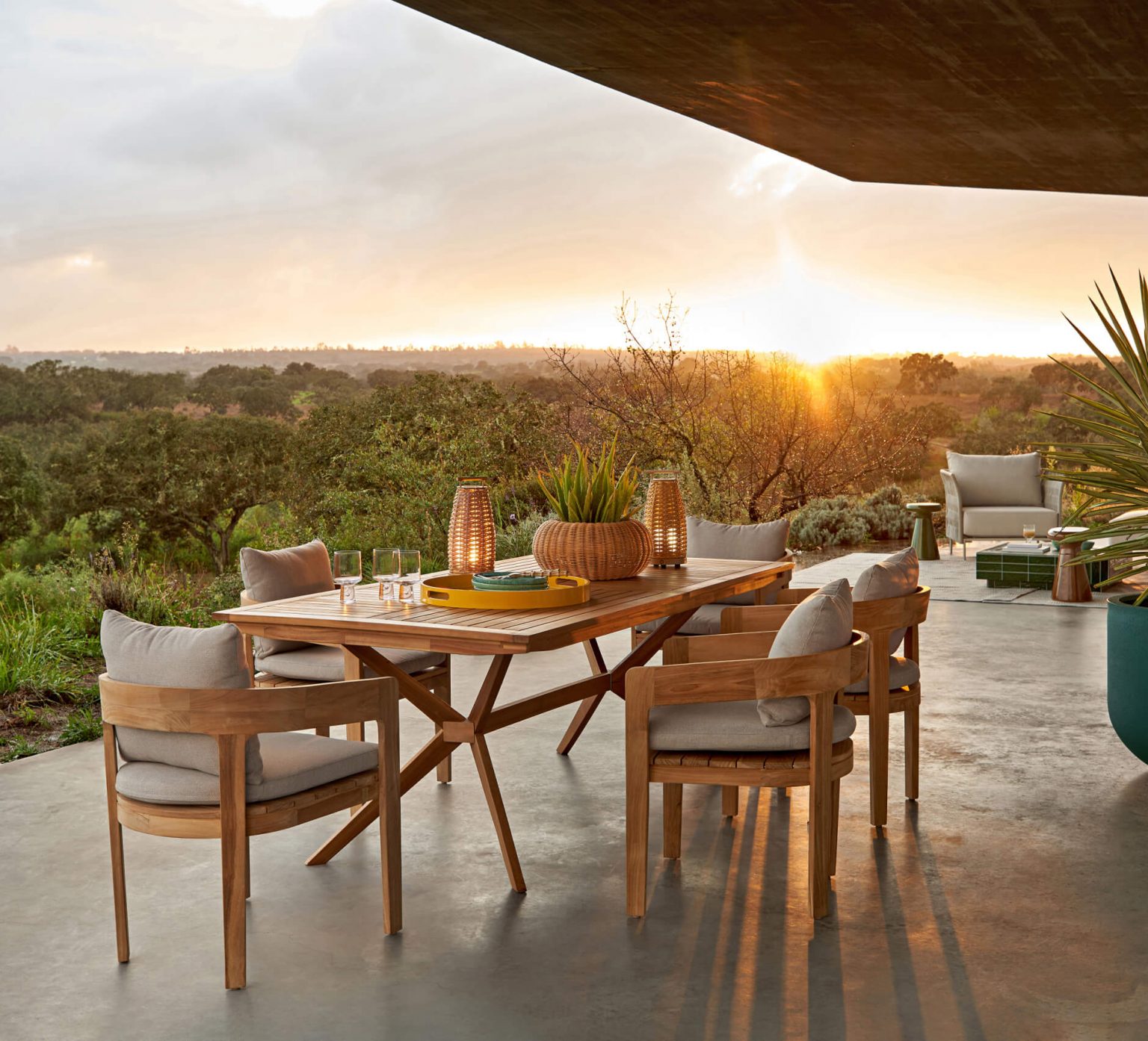 terrasse avec mobilier AM PM outdoor 2026