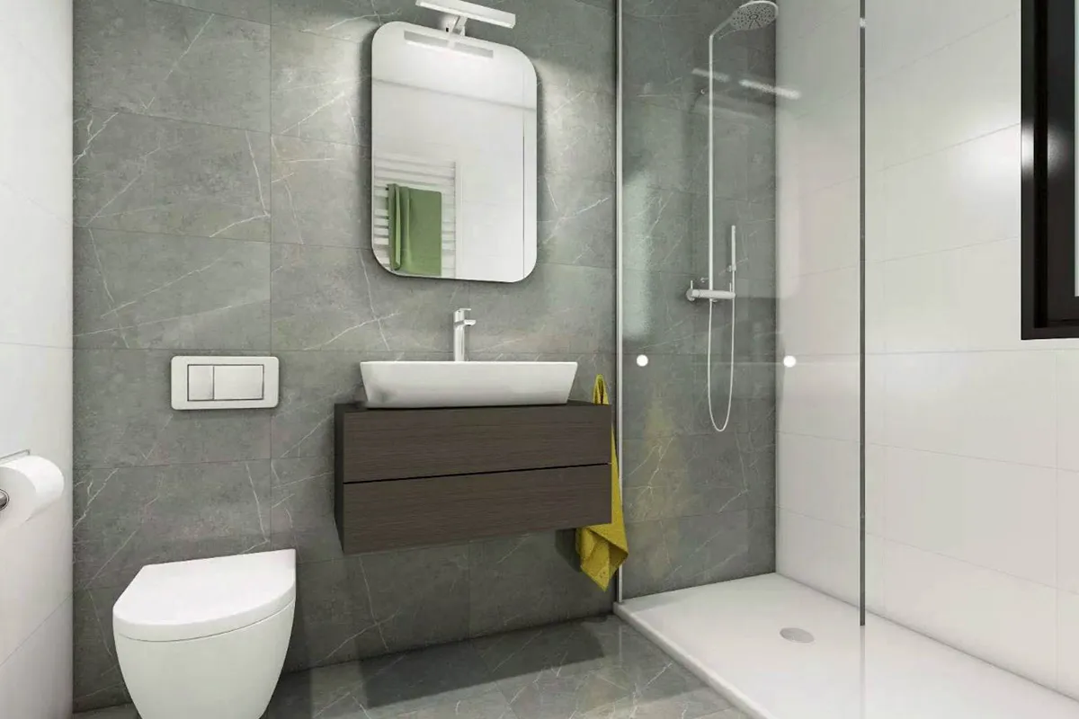 salle de bain maison préfabriquée européenne MOD par Eurocasas