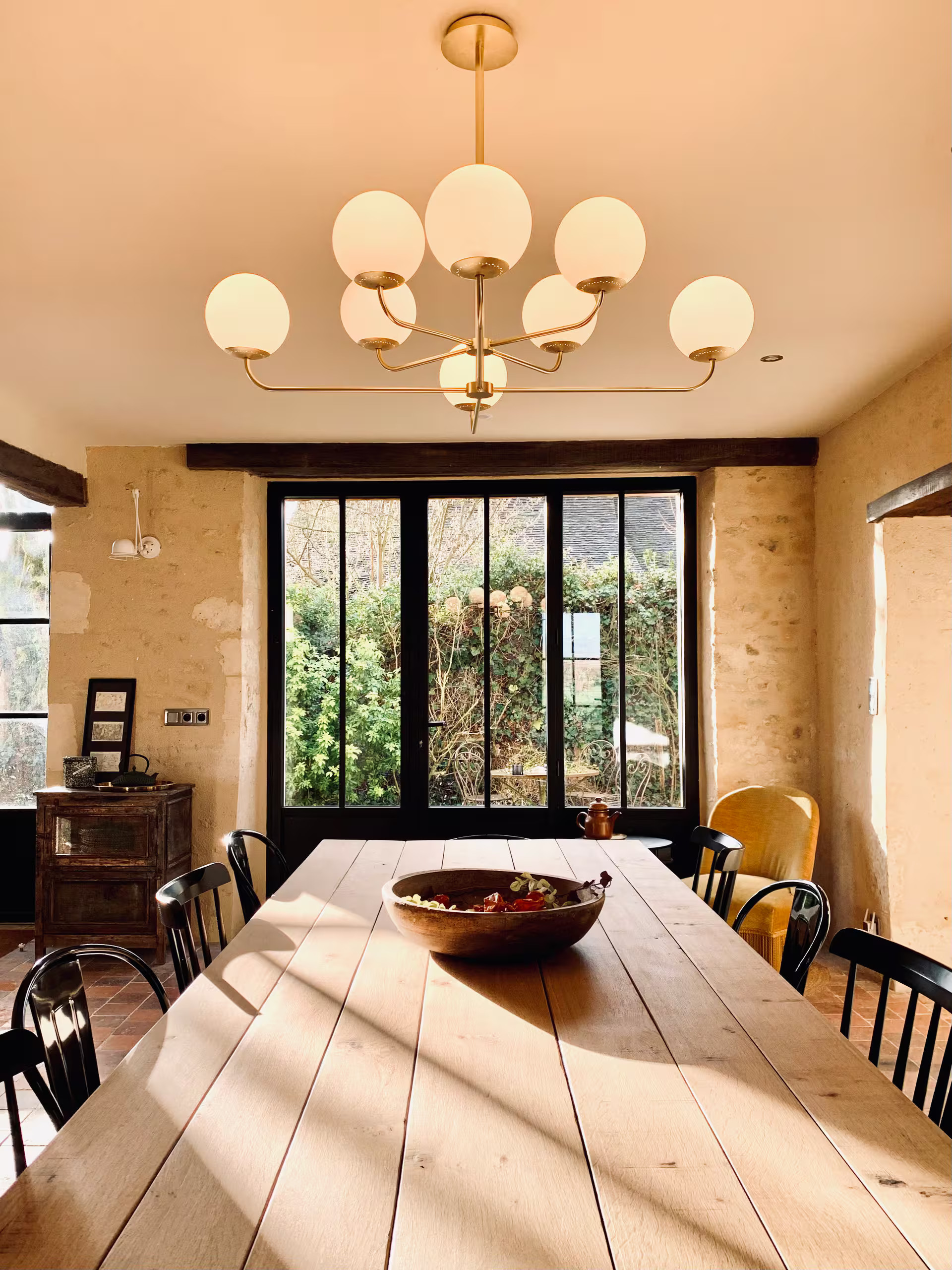 salle à manger maison de charme dans le Perche décoration rustique chic La Clef des Champs salle à manger maison de charme dans le Perche décoration rustique chic La Clef des Champs