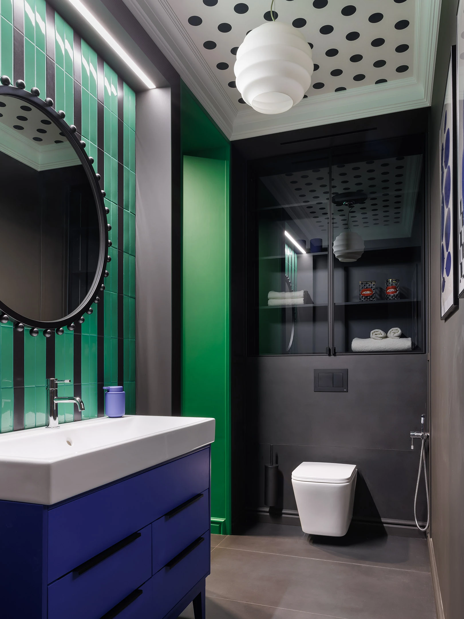 salle de bain verte grise et bleue décoration design colorée salle de bain verte grise et bleue décoration design colorée