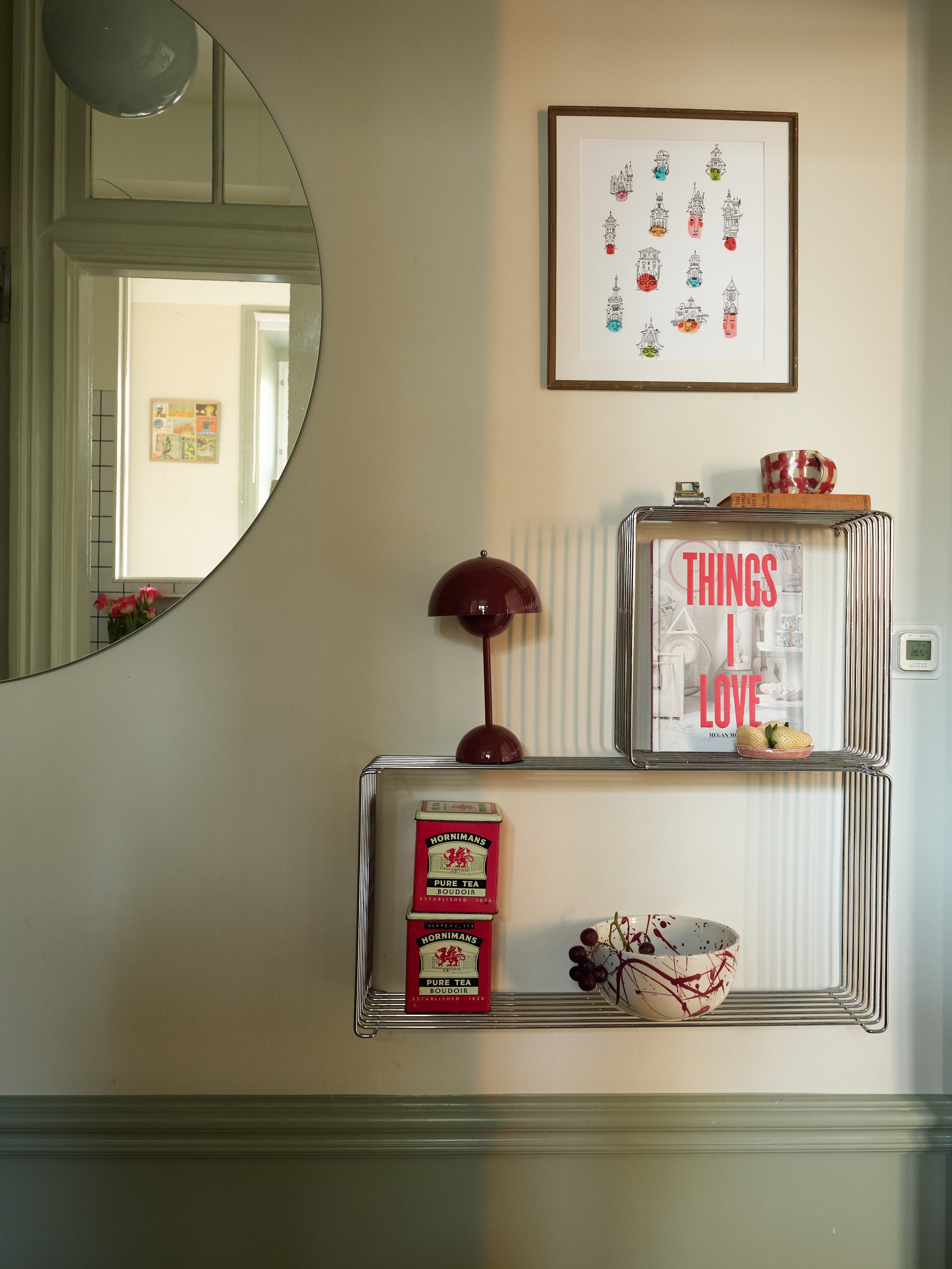 entrée appartement 41m2 deux-pièces décoration au design scandinave vintage
