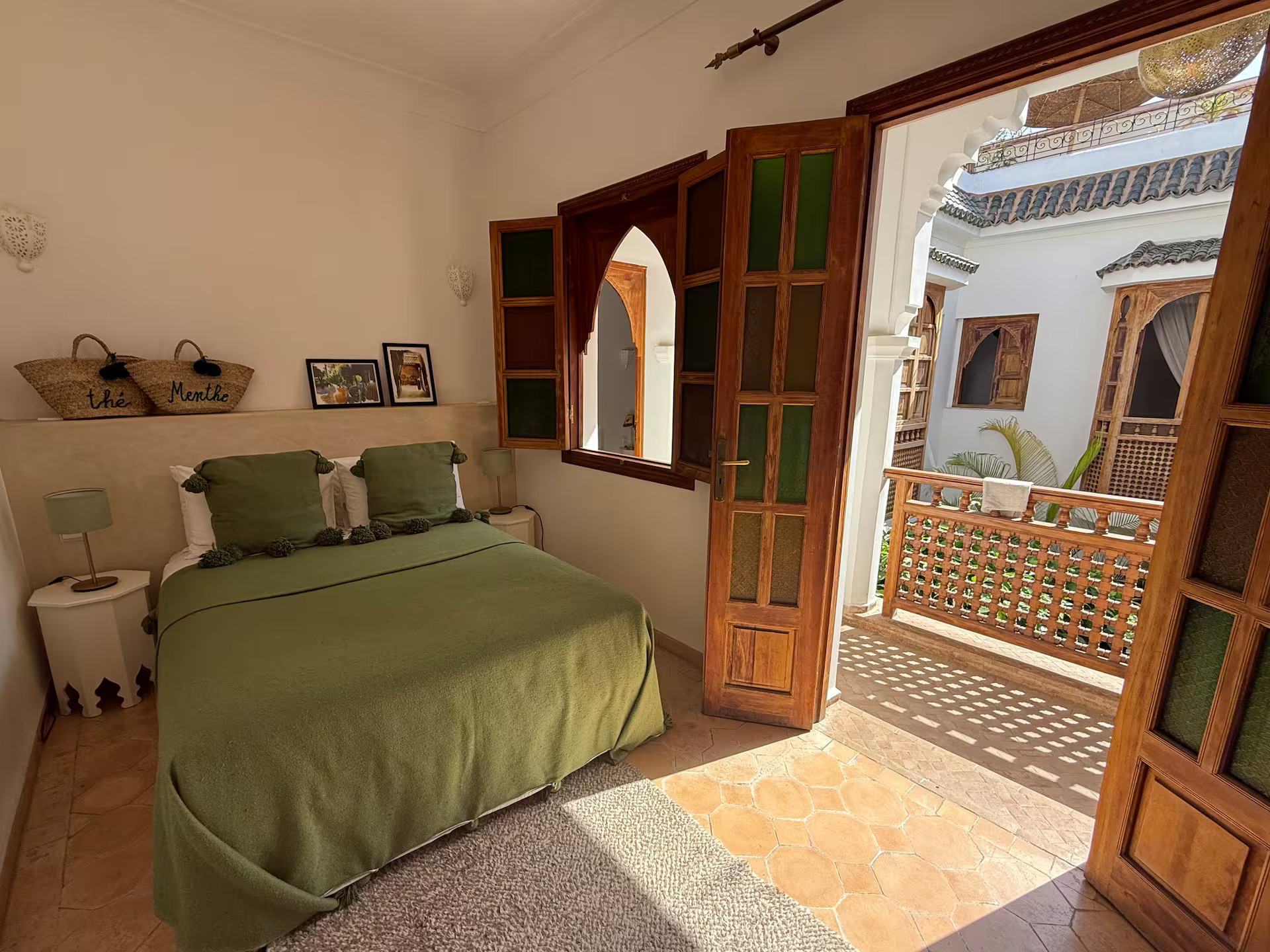 chambre décoration marocaine Riad Sadaka