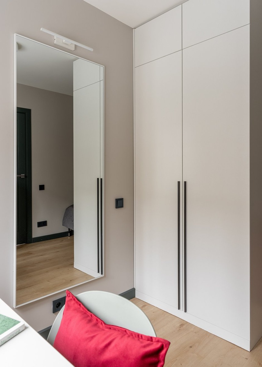 chambre avec bureau devant fenêtre studio 19m2 optimisé décoration contemporaine chambre avec bureau devant fenêtre studio 19m2 optimisé décoration contemporaine