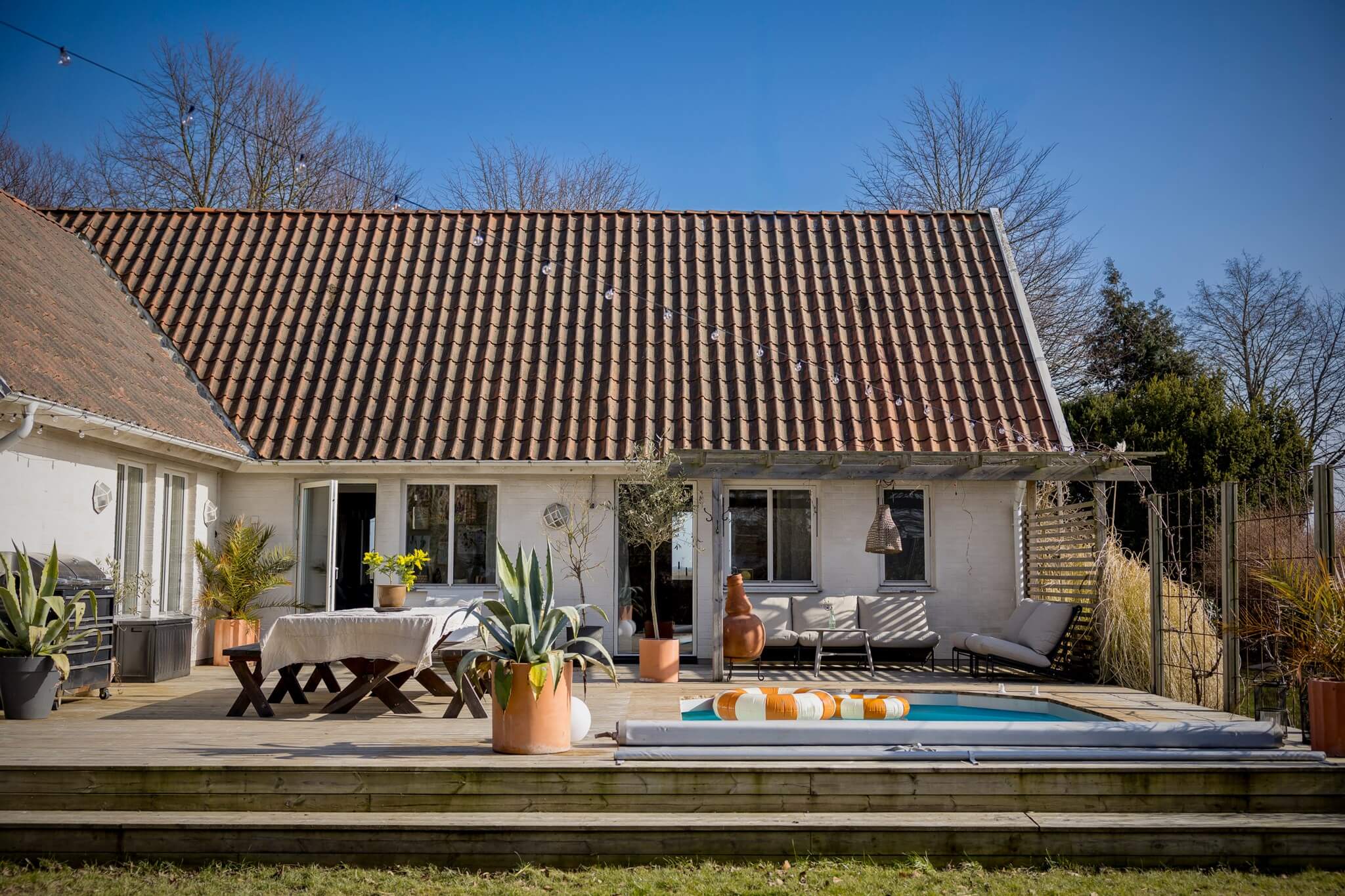 terrasse avec petite piscine maison de campagne décoration scandinave terrasse avec petite piscine maison de campagne décoration scandinave