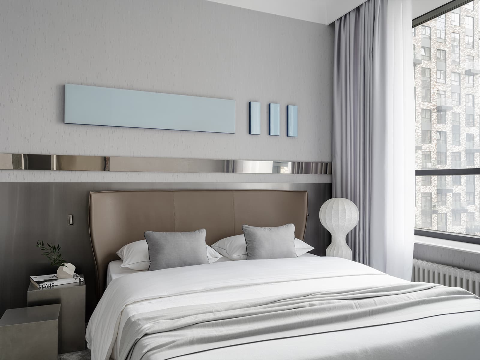 chambre deux-pièces 35m2 décoration contemporaine