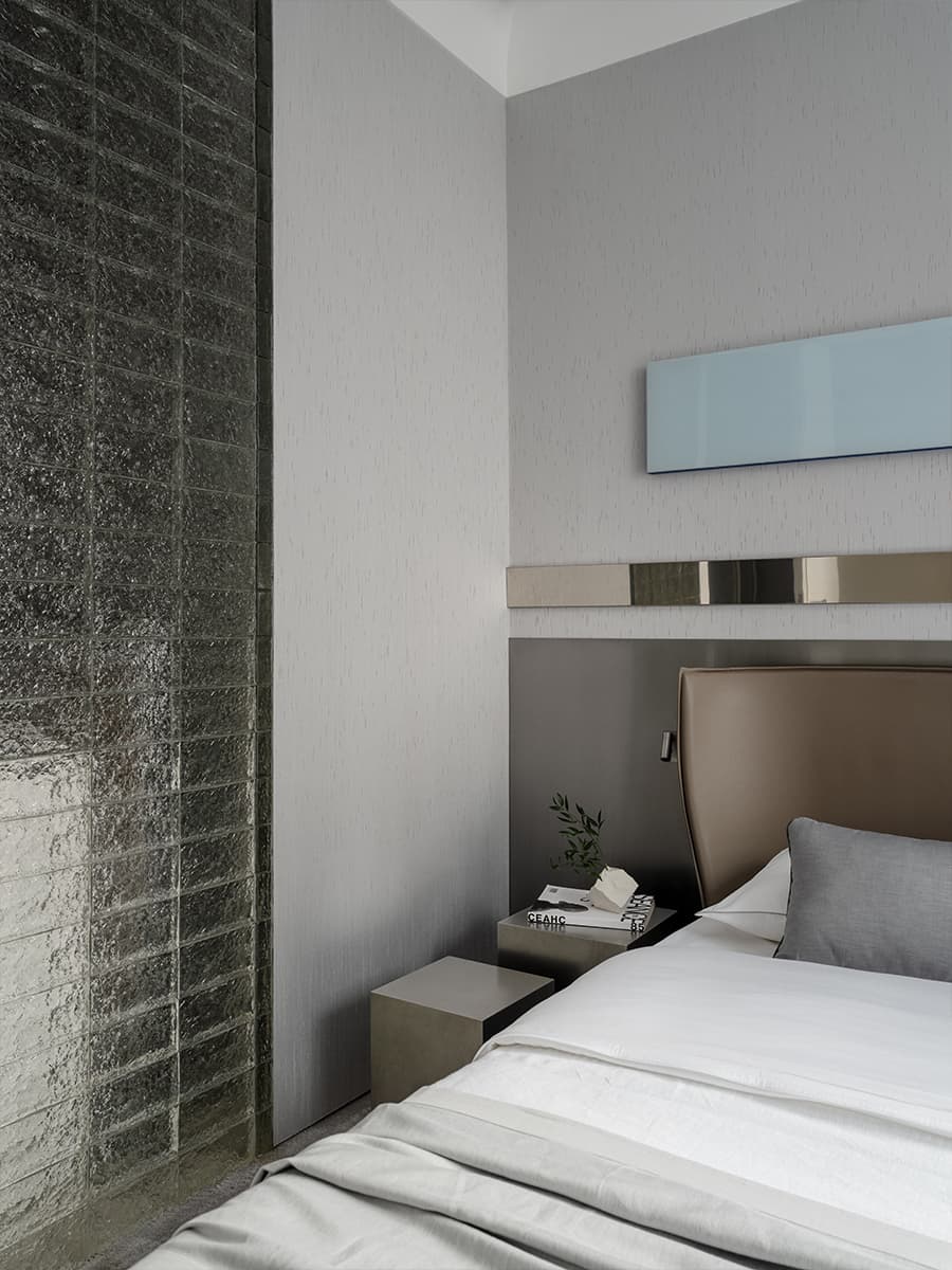 chambre deux-pièces 35m2 décoration contemporaine