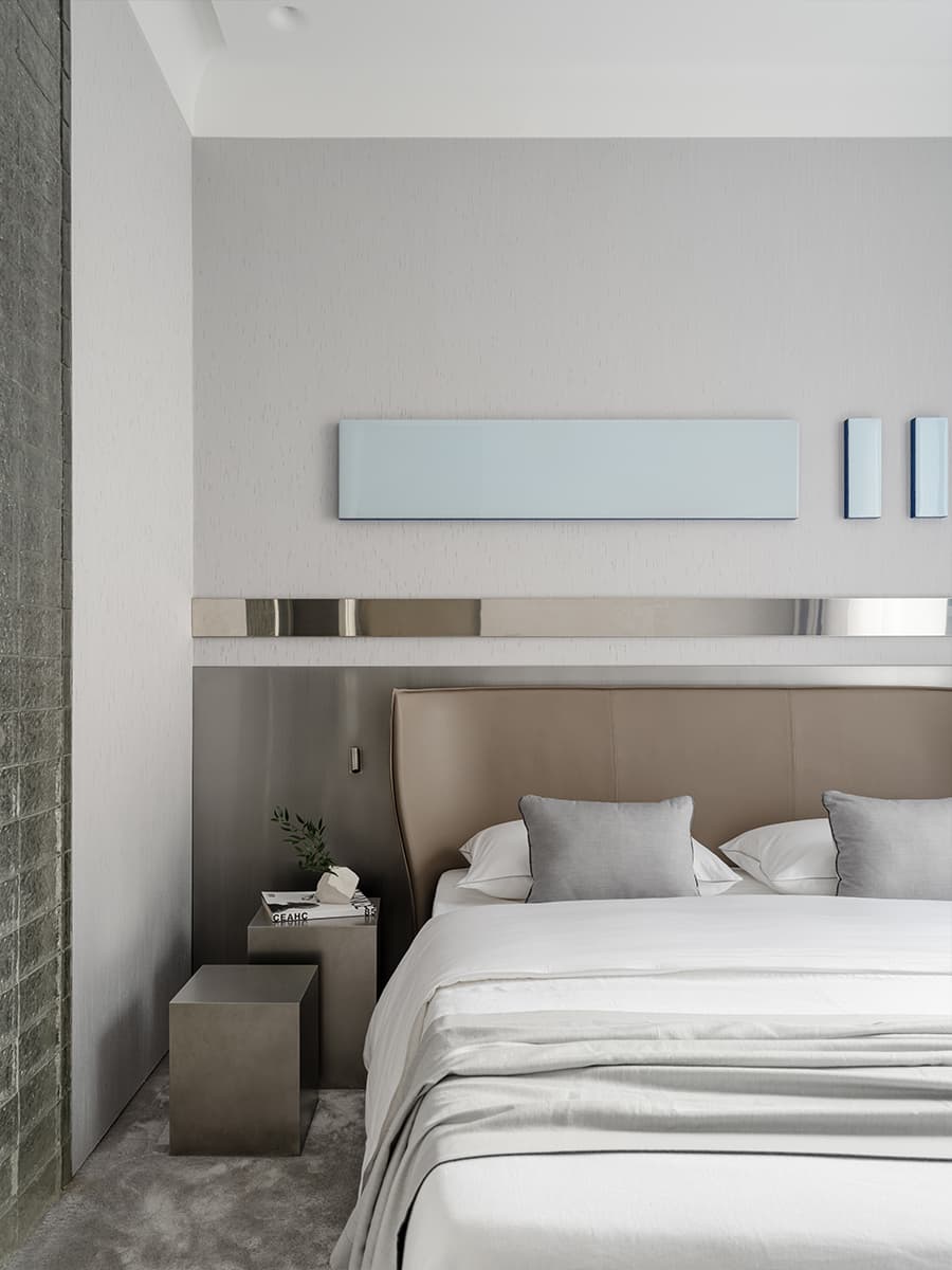 chambre deux-pièces 35m2 décoration contemporaine