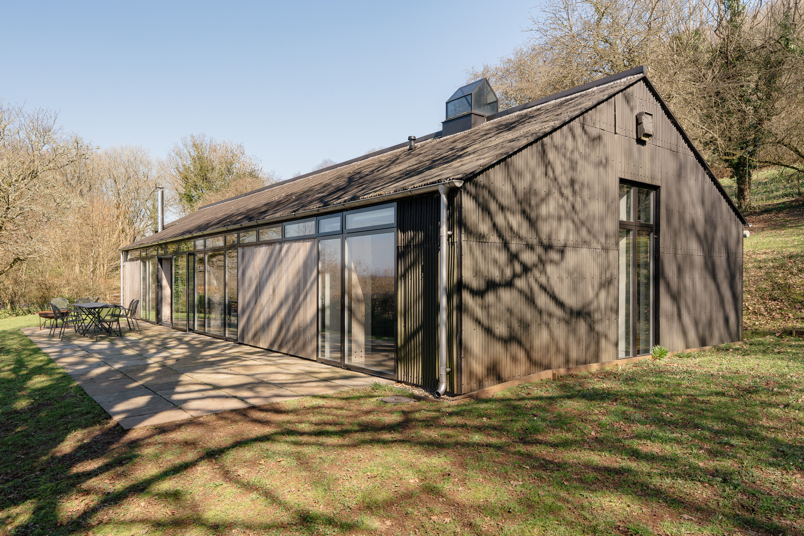 wooden cedar house