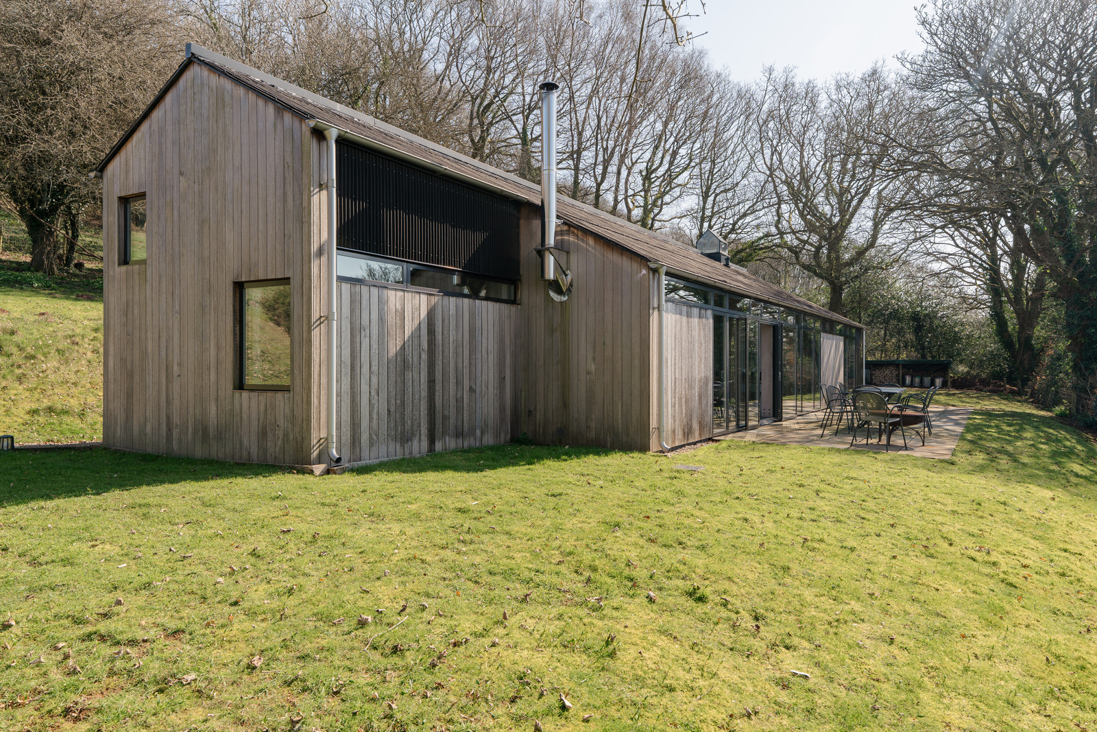 wooden cedar house
