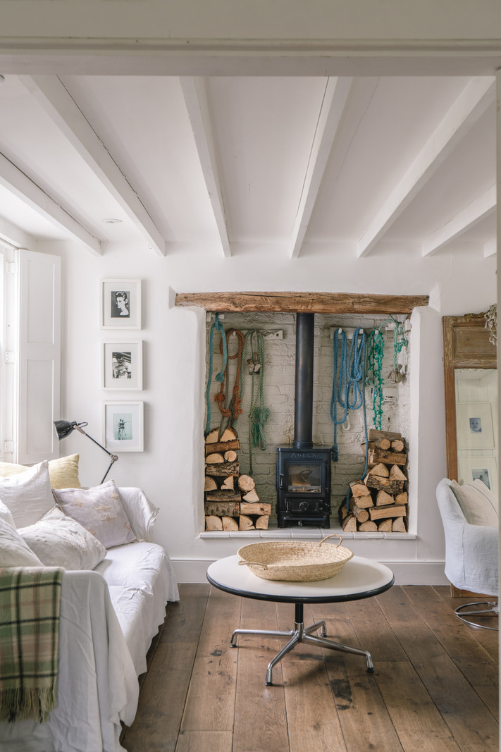 living room with stove white country chic decor living room with stove white country chic decor