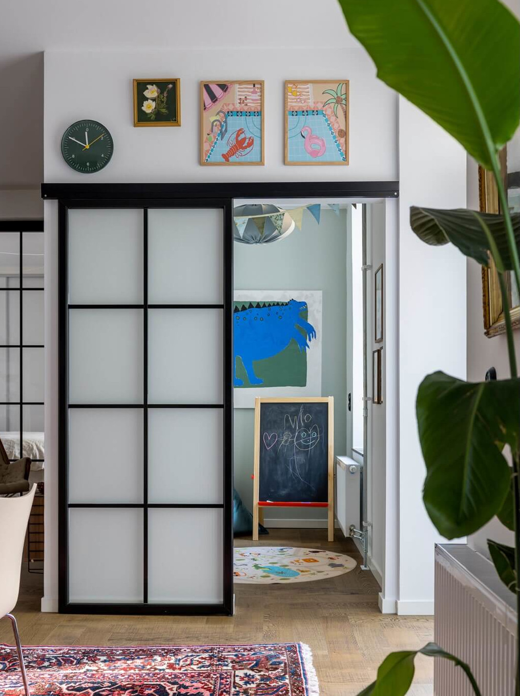 bedroom with glass partition bedroom with glass partition